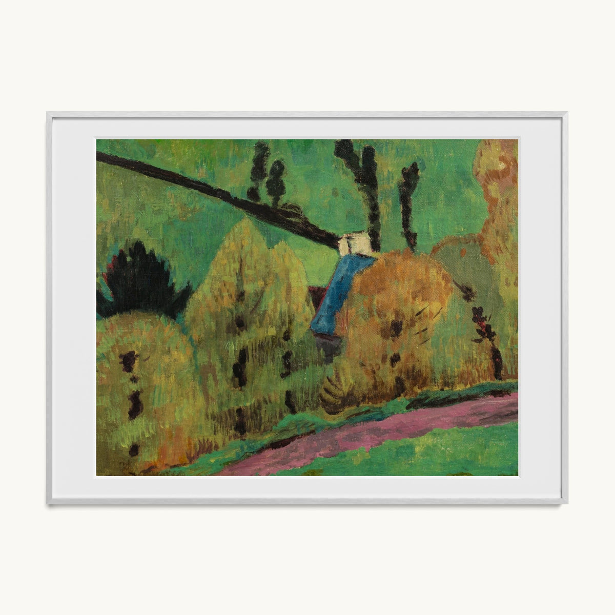 Chemin rose à Châteauneuf-du-Faou