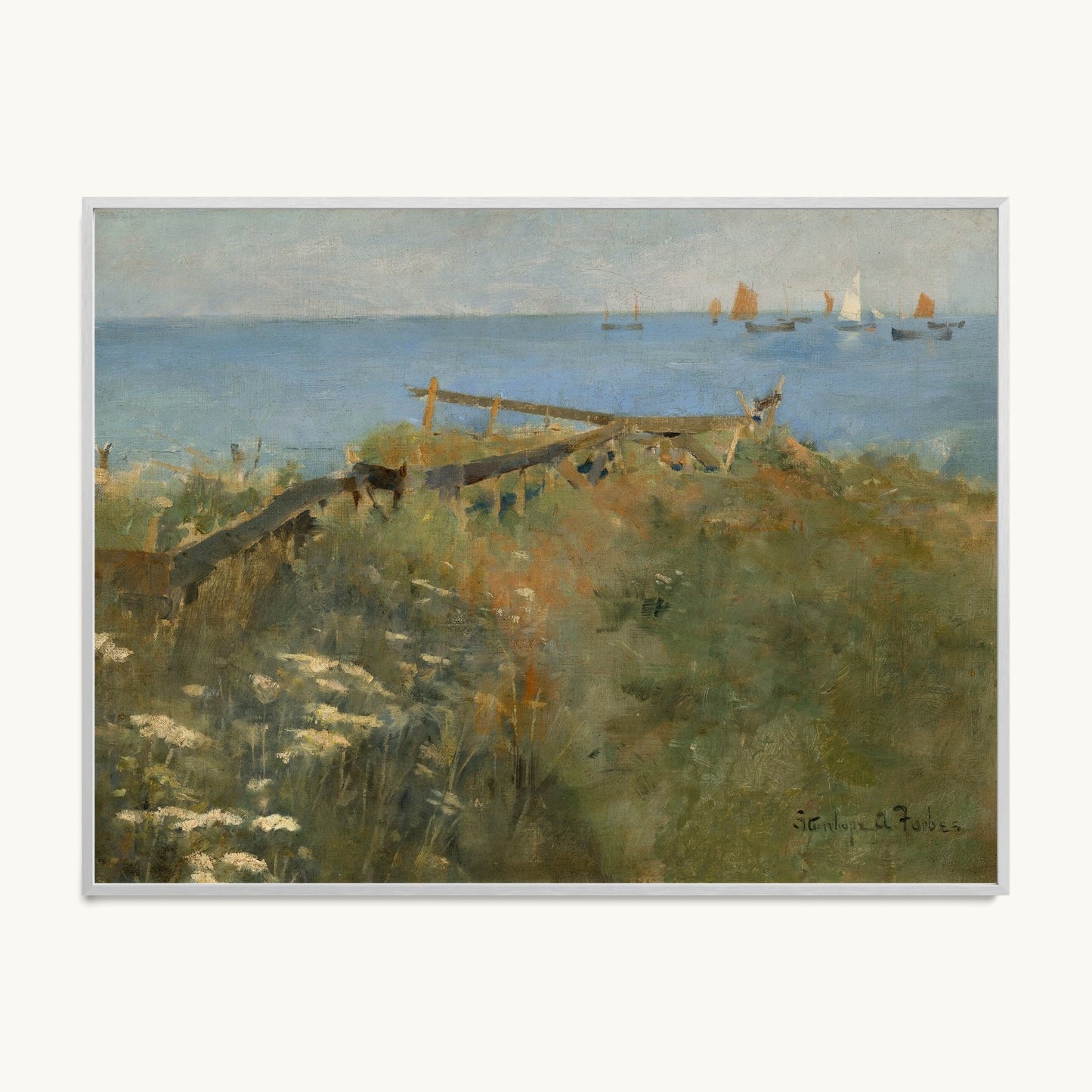 Coastal Scene with Fishing Boats
