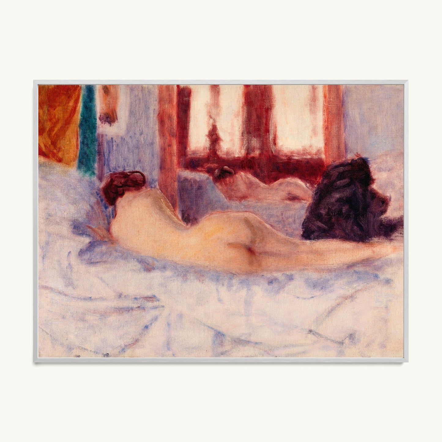 A Reclining Nude before a Mirror