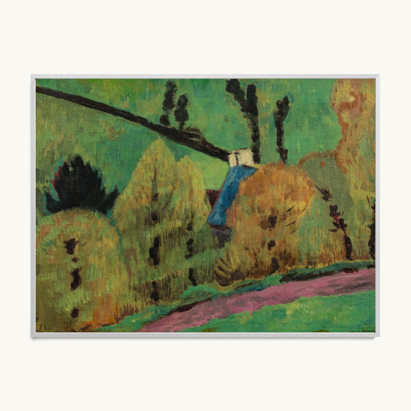 Chemin rose à Châteauneuf-du-Faou