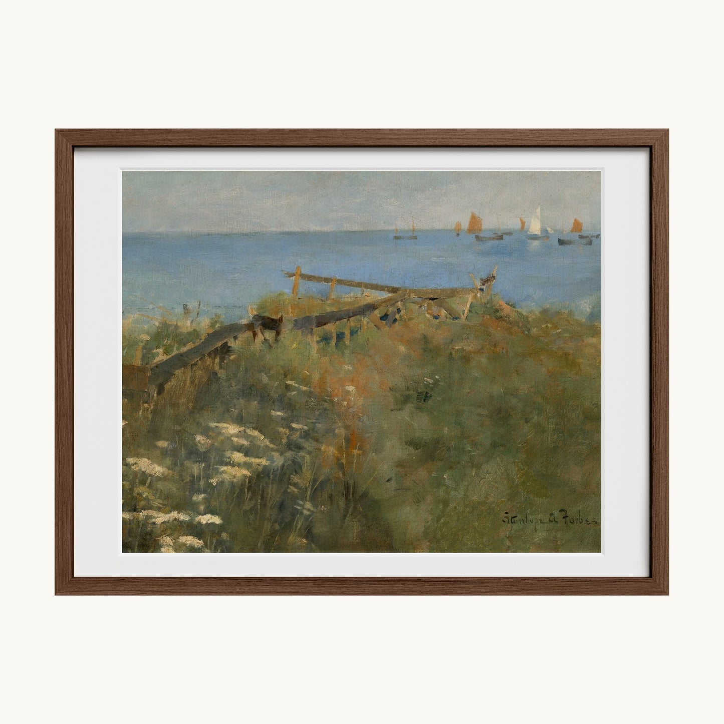 Coastal Scene with Fishing Boats