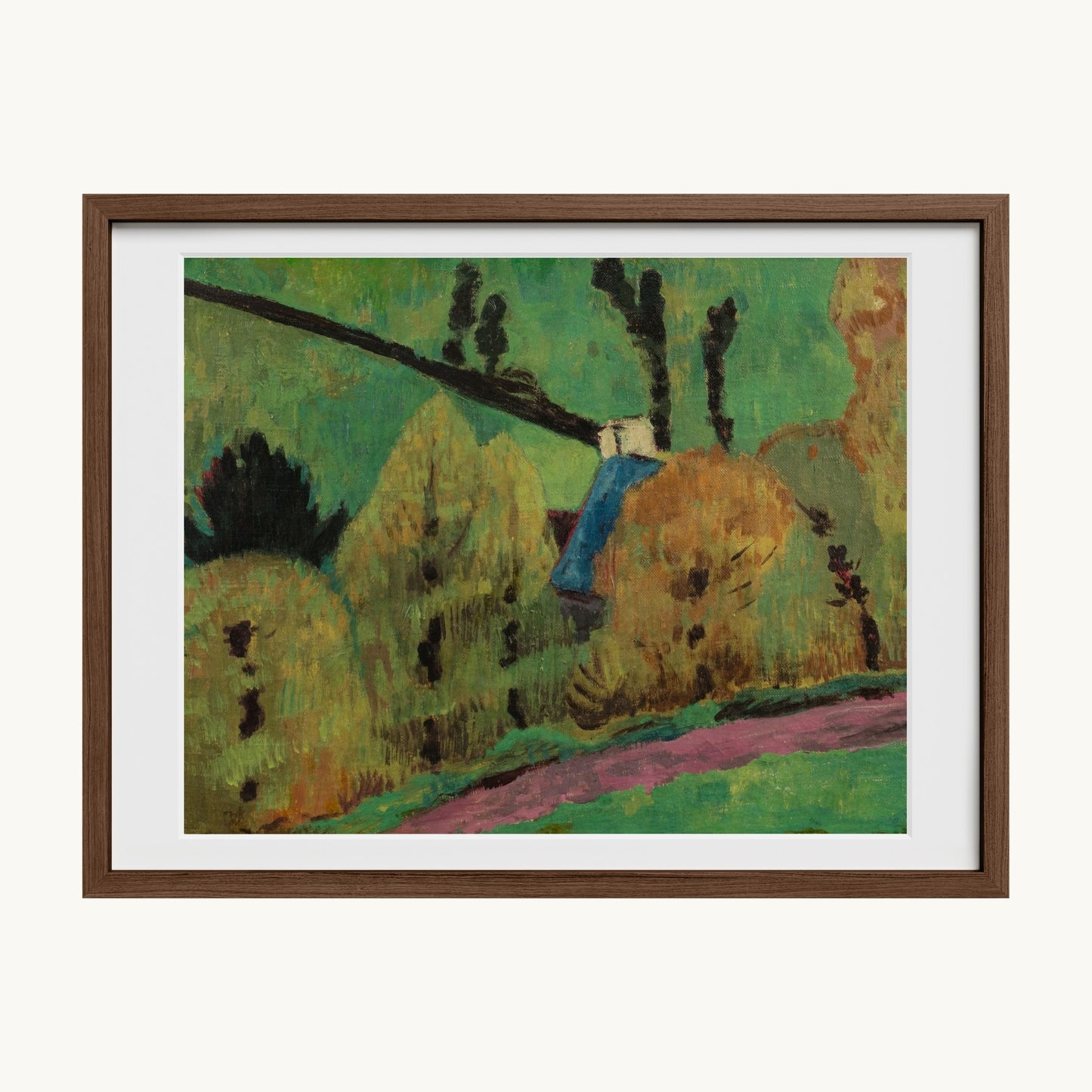 Chemin rose à Châteauneuf-du-Faou