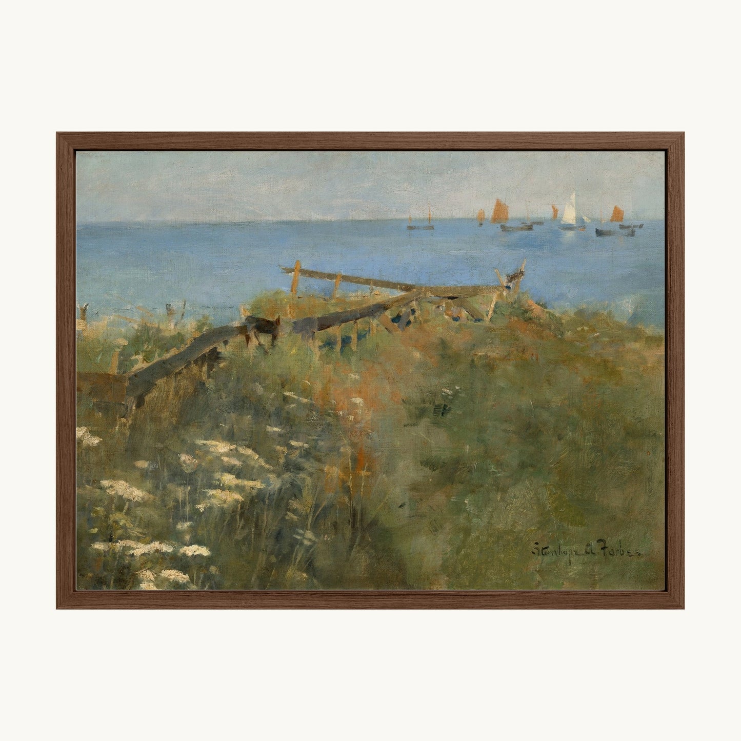 Coastal Scene with Fishing Boats