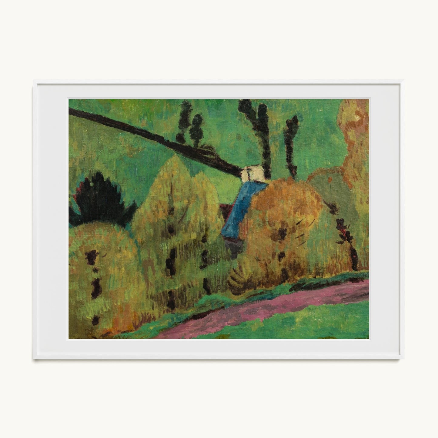 Chemin rose à Châteauneuf-du-Faou