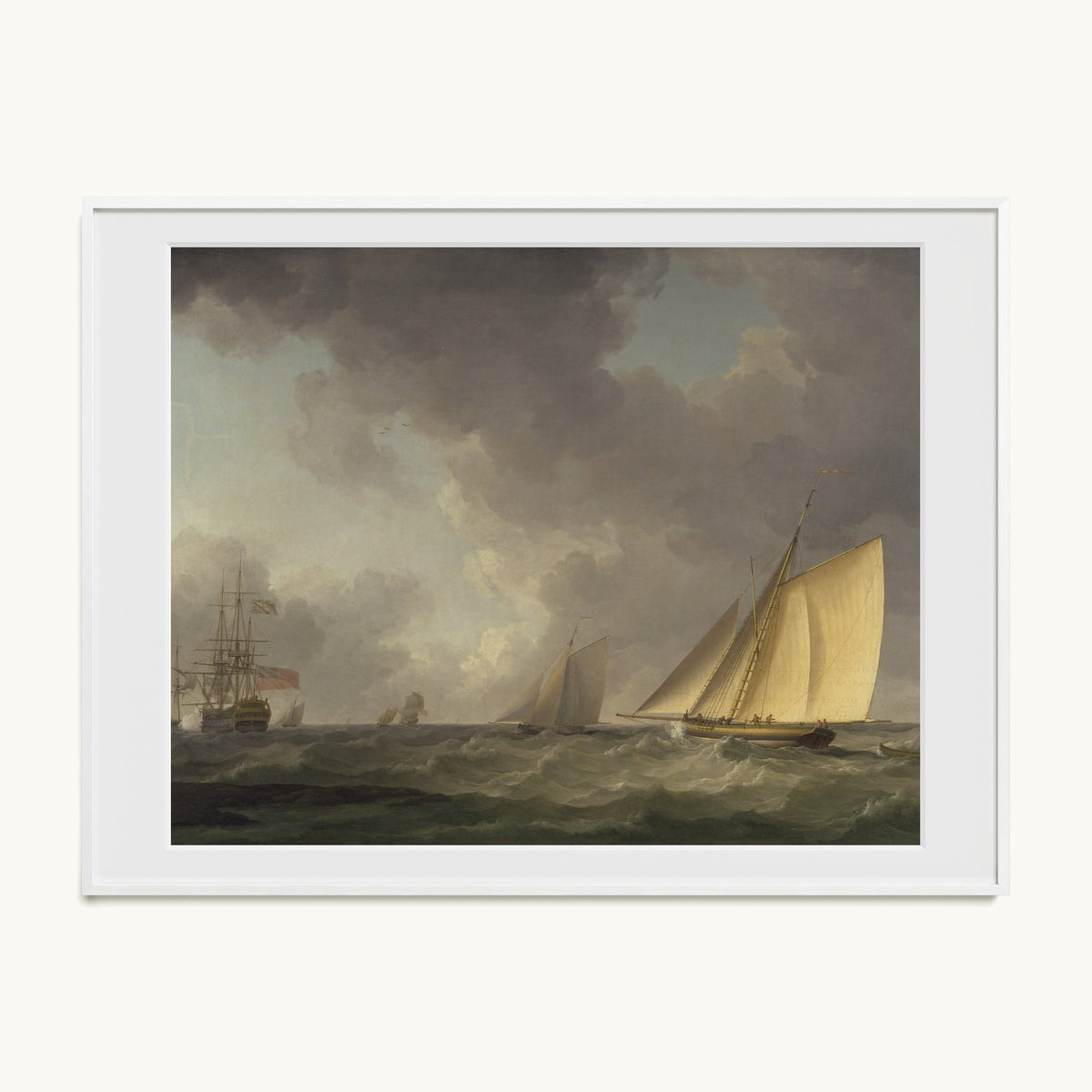 Cutter Close Hauled in a Fresh Breeze