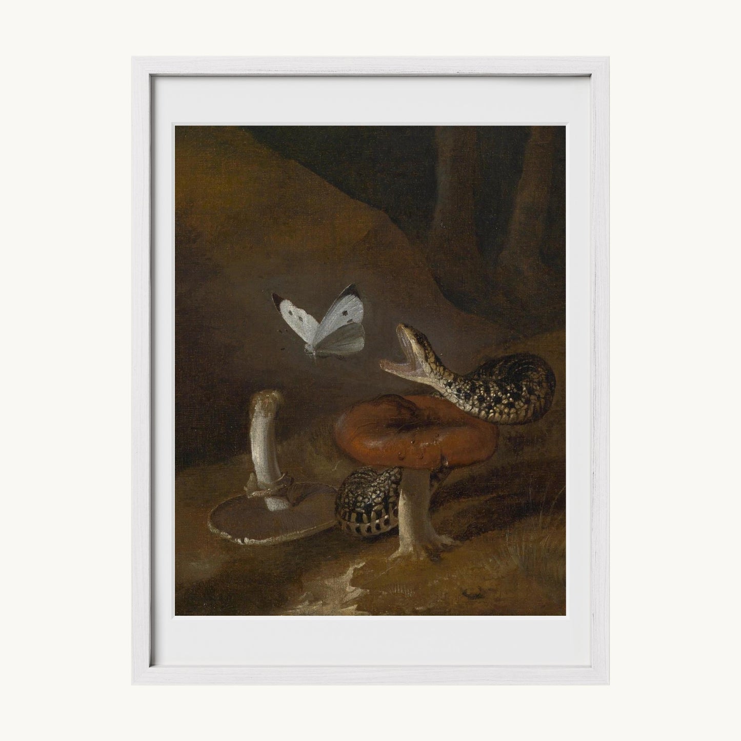 A Sous-bois Still Life with a Snake
