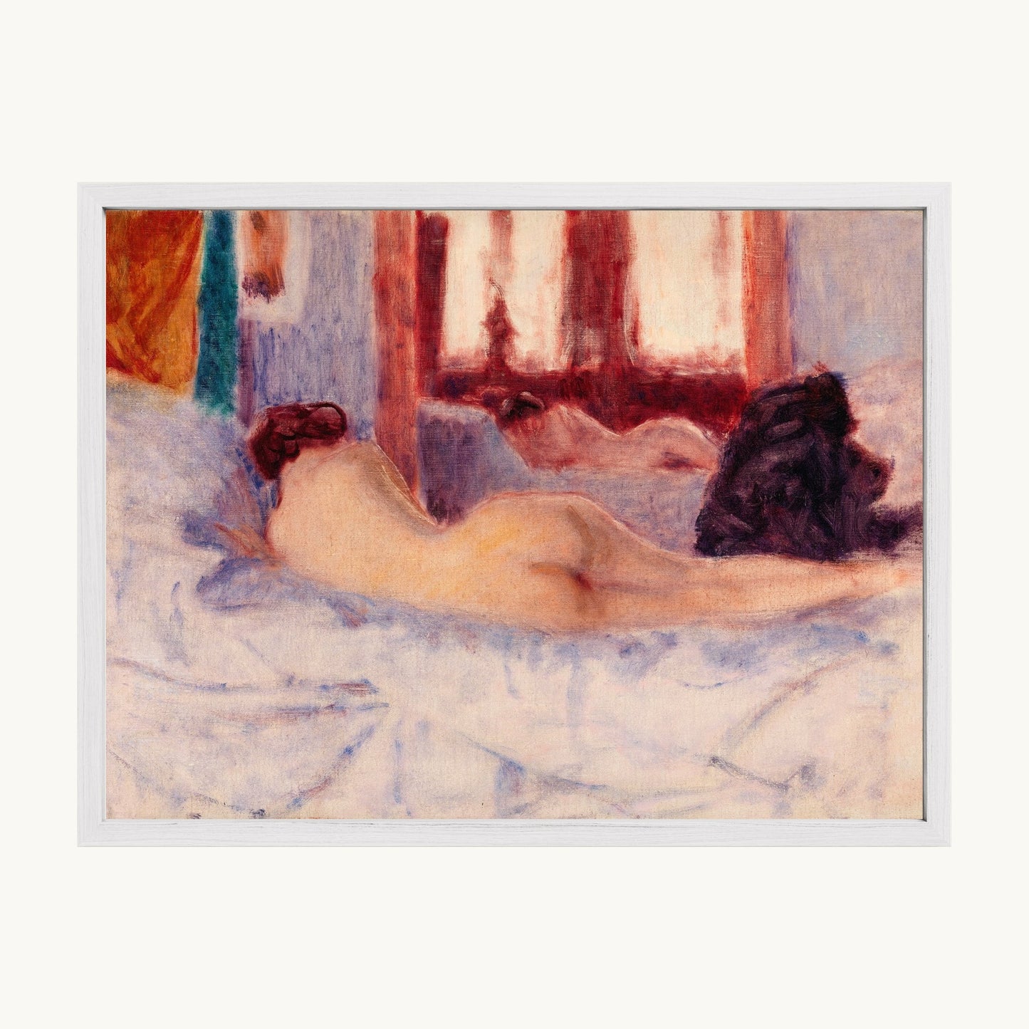 A Reclining Nude before a Mirror