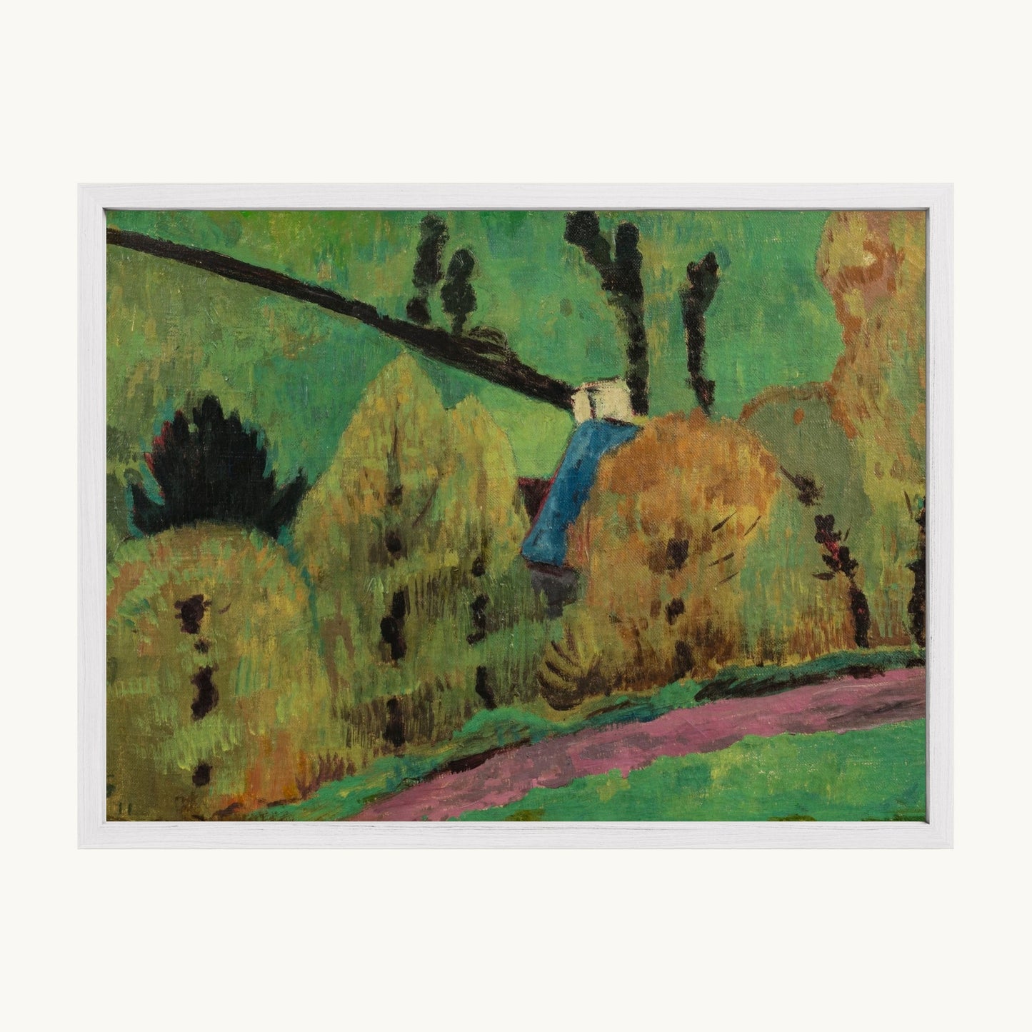 Chemin rose à Châteauneuf-du-Faou