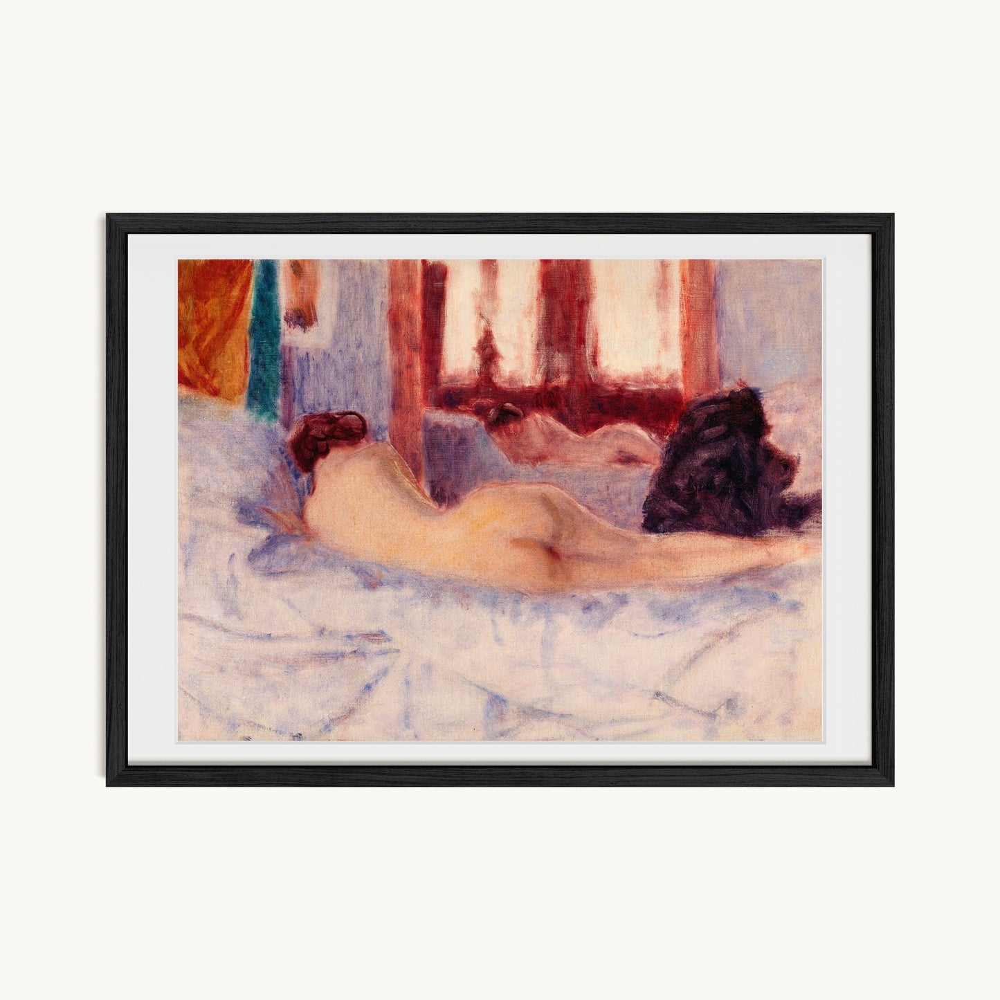 A Reclining Nude before a Mirror