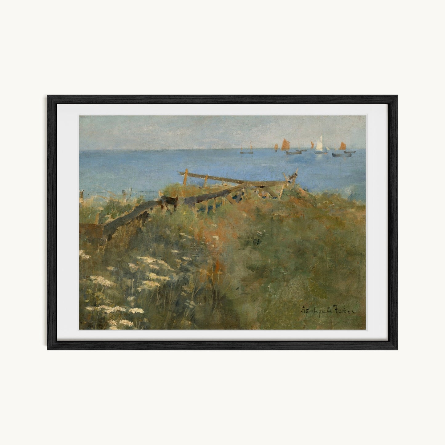 Coastal Scene with Fishing Boats