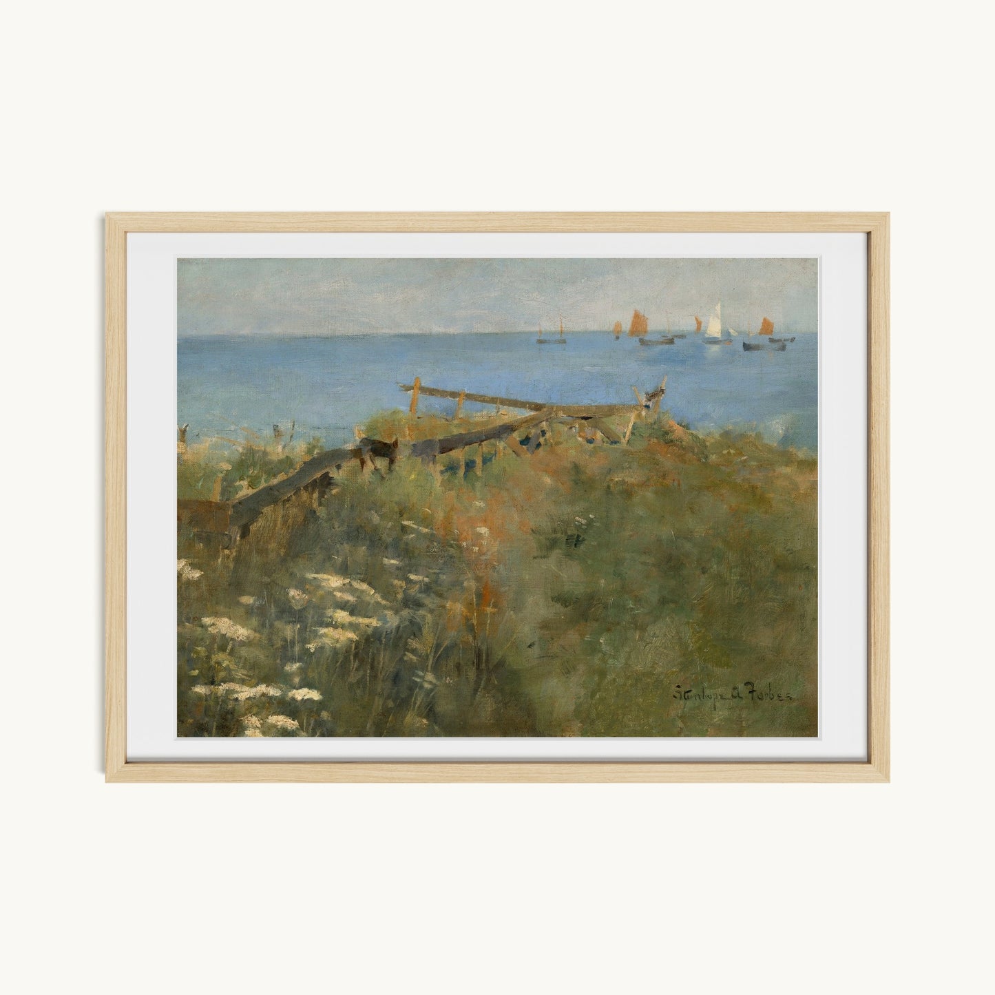 Coastal Scene with Fishing Boats