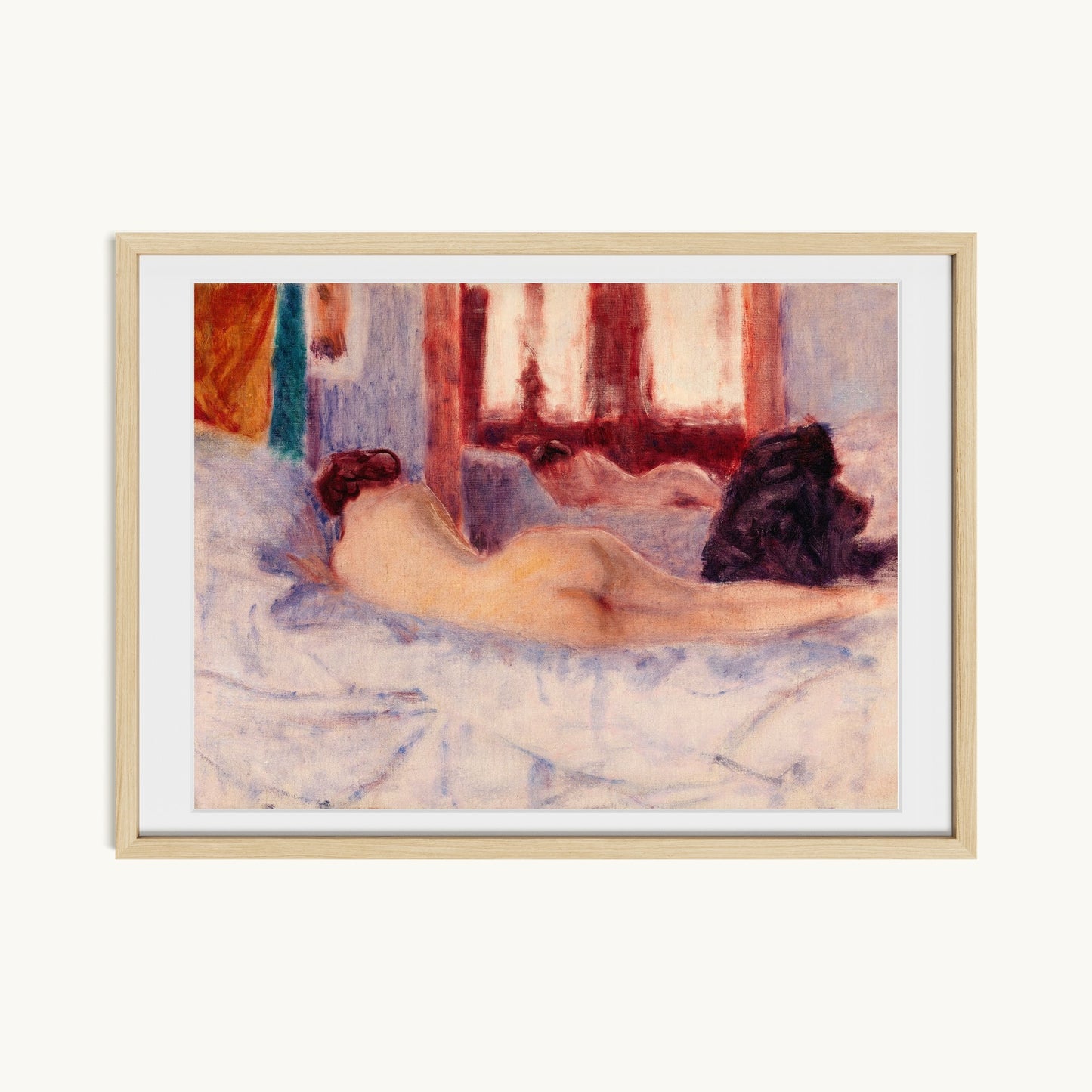 A Reclining Nude before a Mirror