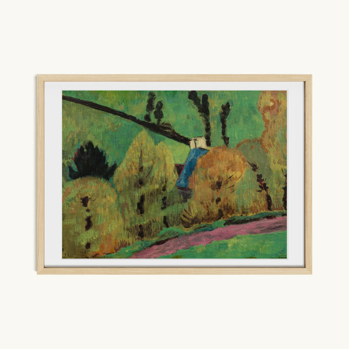 Chemin rose à Châteauneuf-du-Faou