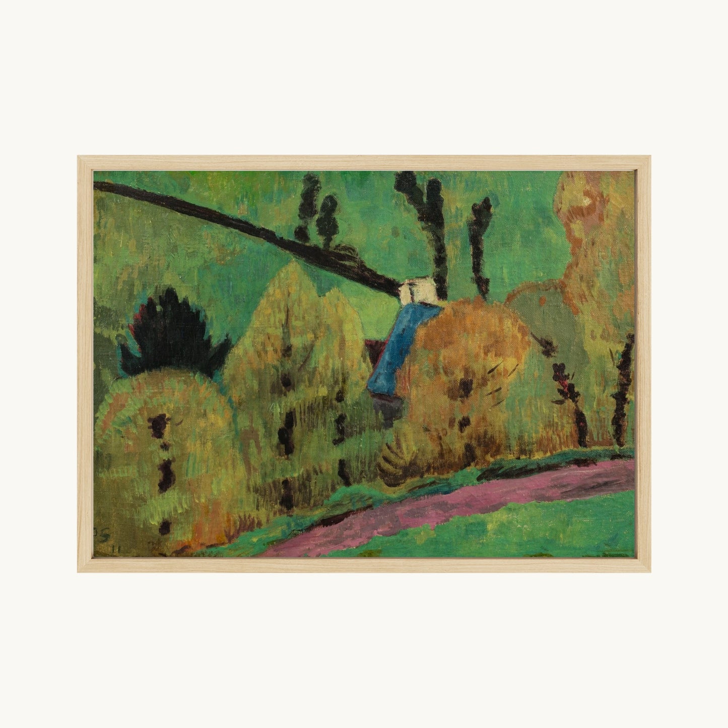 Chemin rose à Châteauneuf-du-Faou