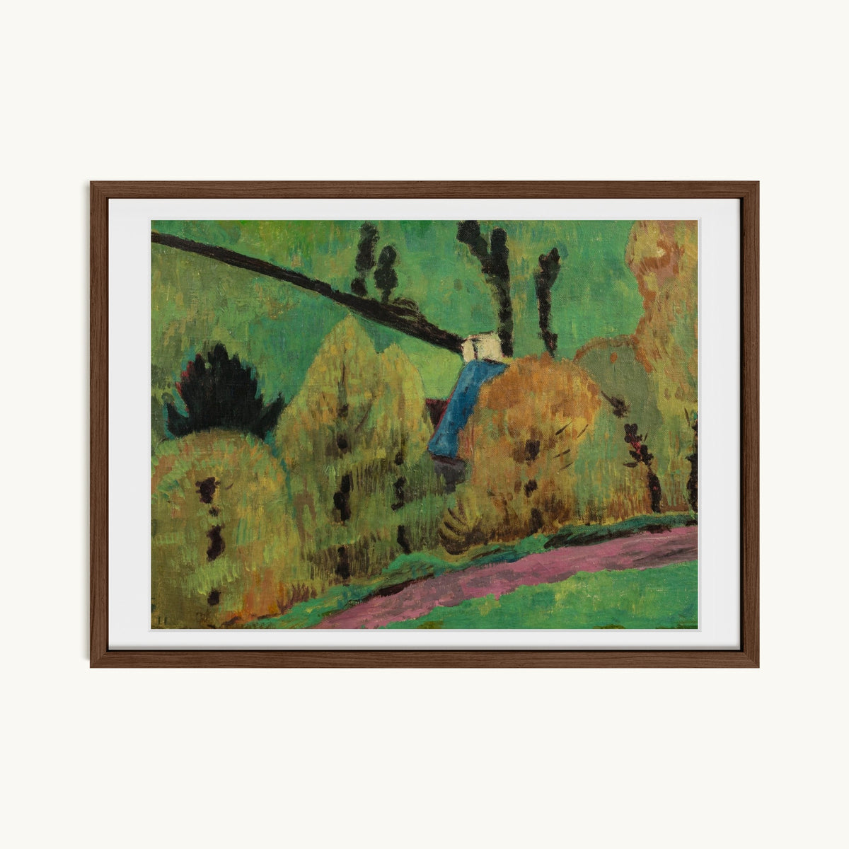Chemin rose à Châteauneuf-du-Faou
