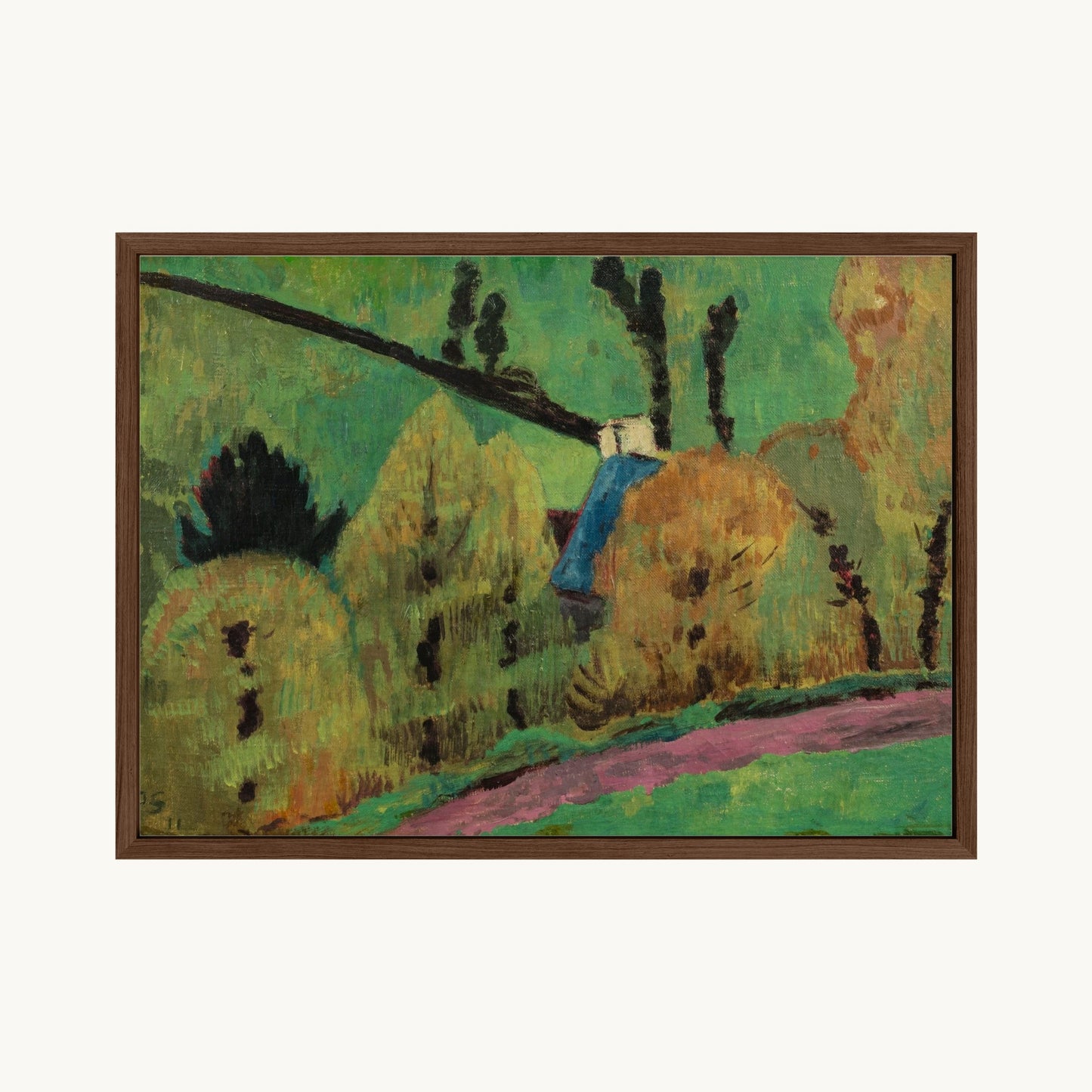 Chemin rose à Châteauneuf-du-Faou