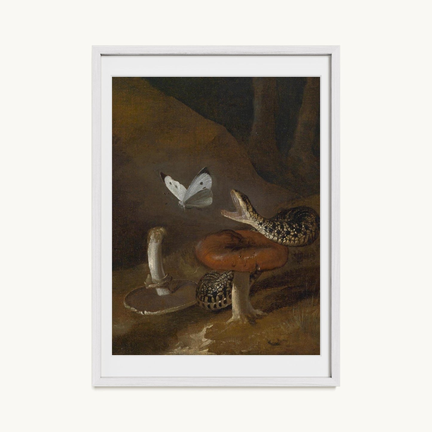 A Sous-bois Still Life with a Snake