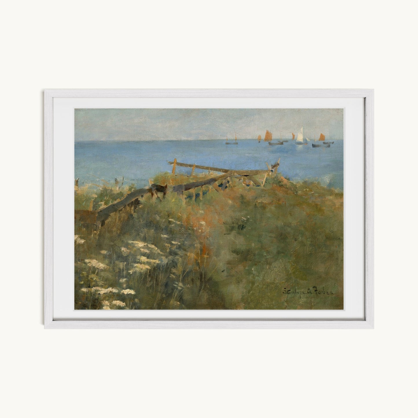 Coastal Scene with Fishing Boats