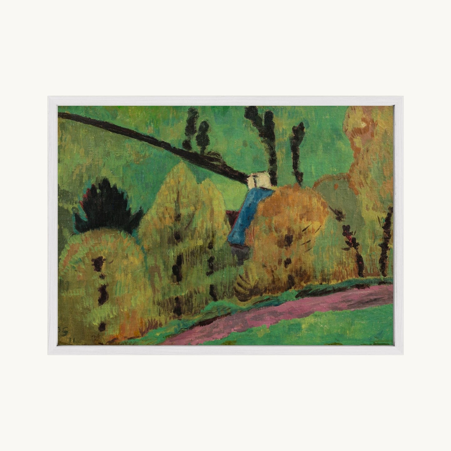 Chemin rose à Châteauneuf-du-Faou