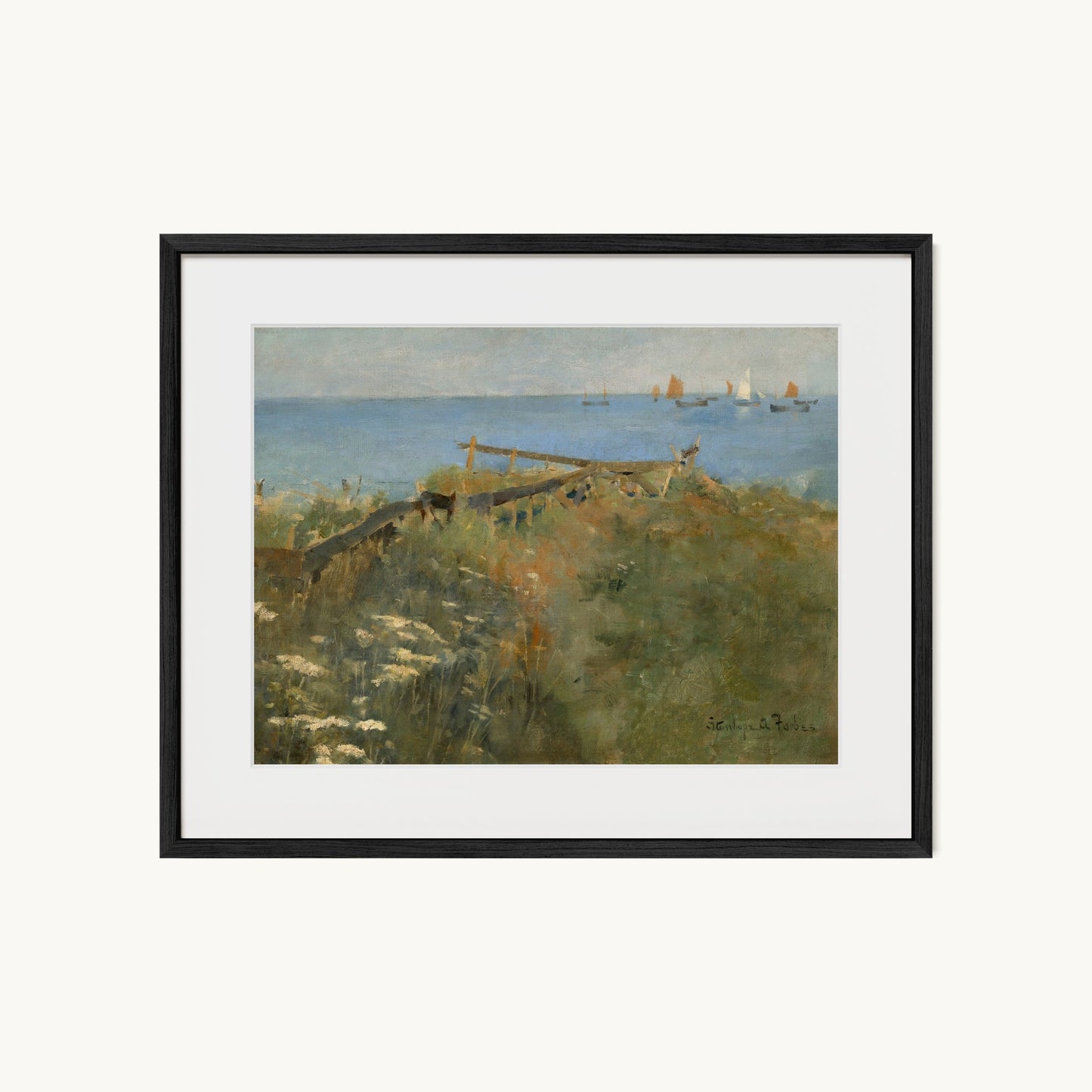 Coastal Scene with Fishing Boats