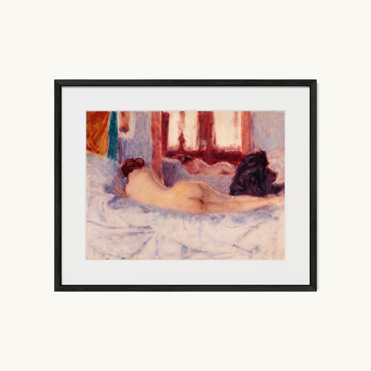 A Reclining Nude before a Mirror