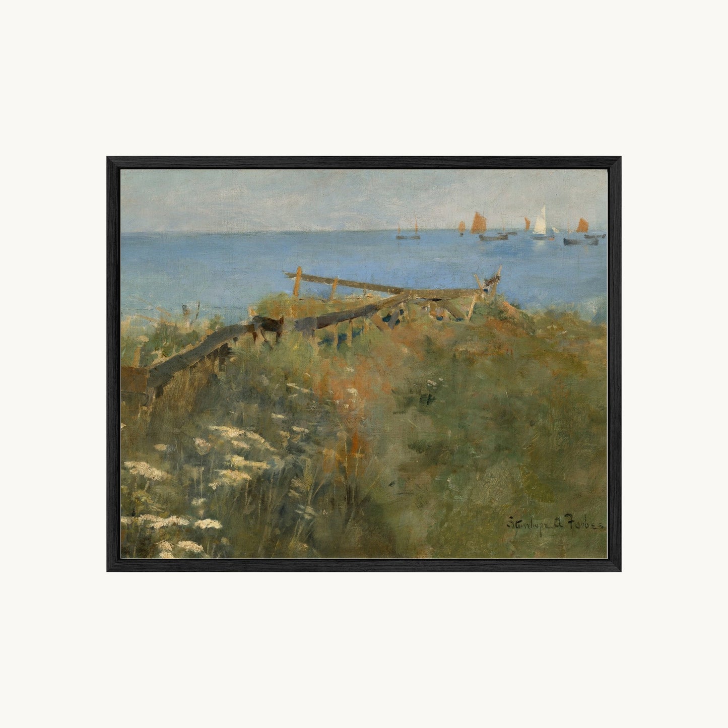 Coastal Scene with Fishing Boats