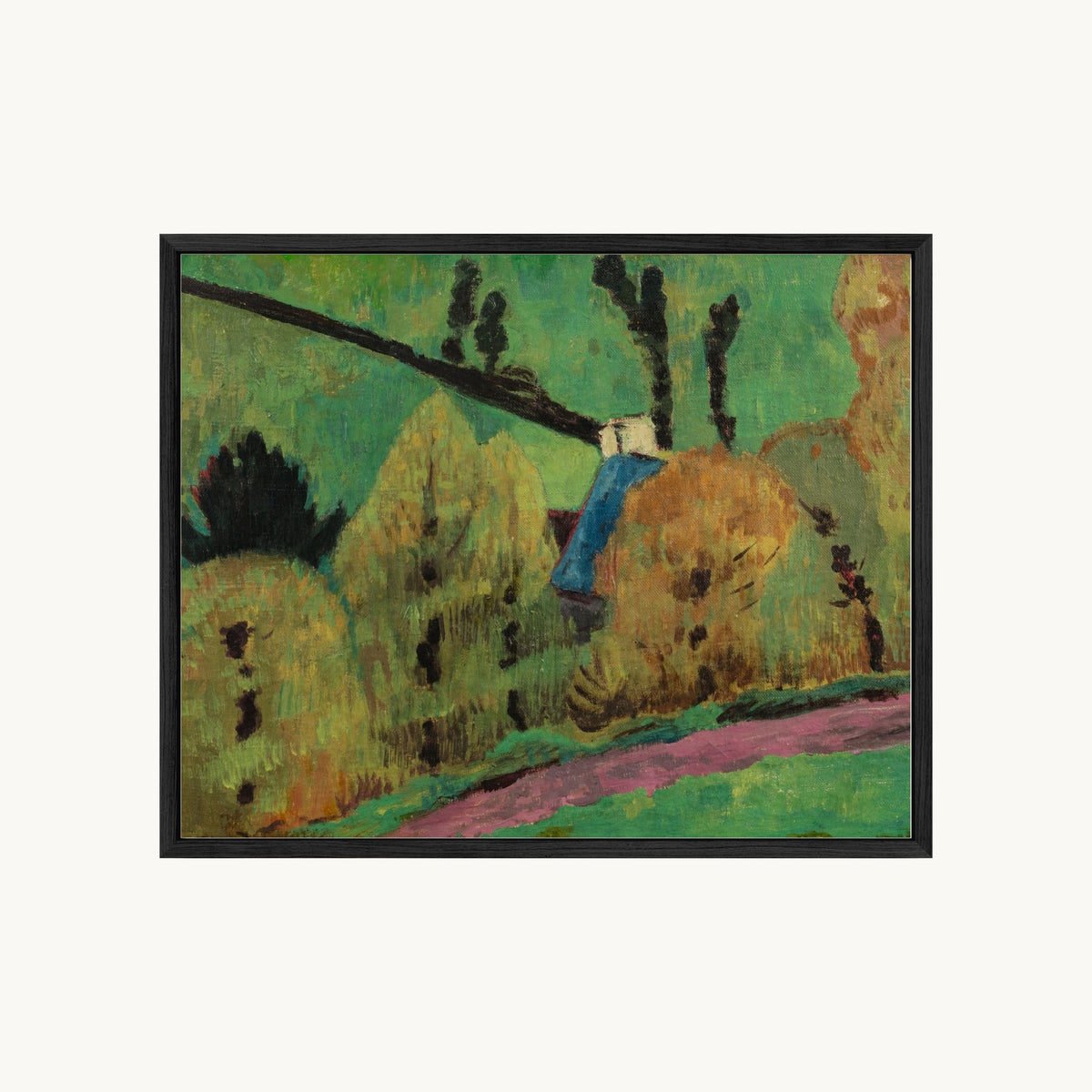 Chemin rose à Châteauneuf-du-Faou