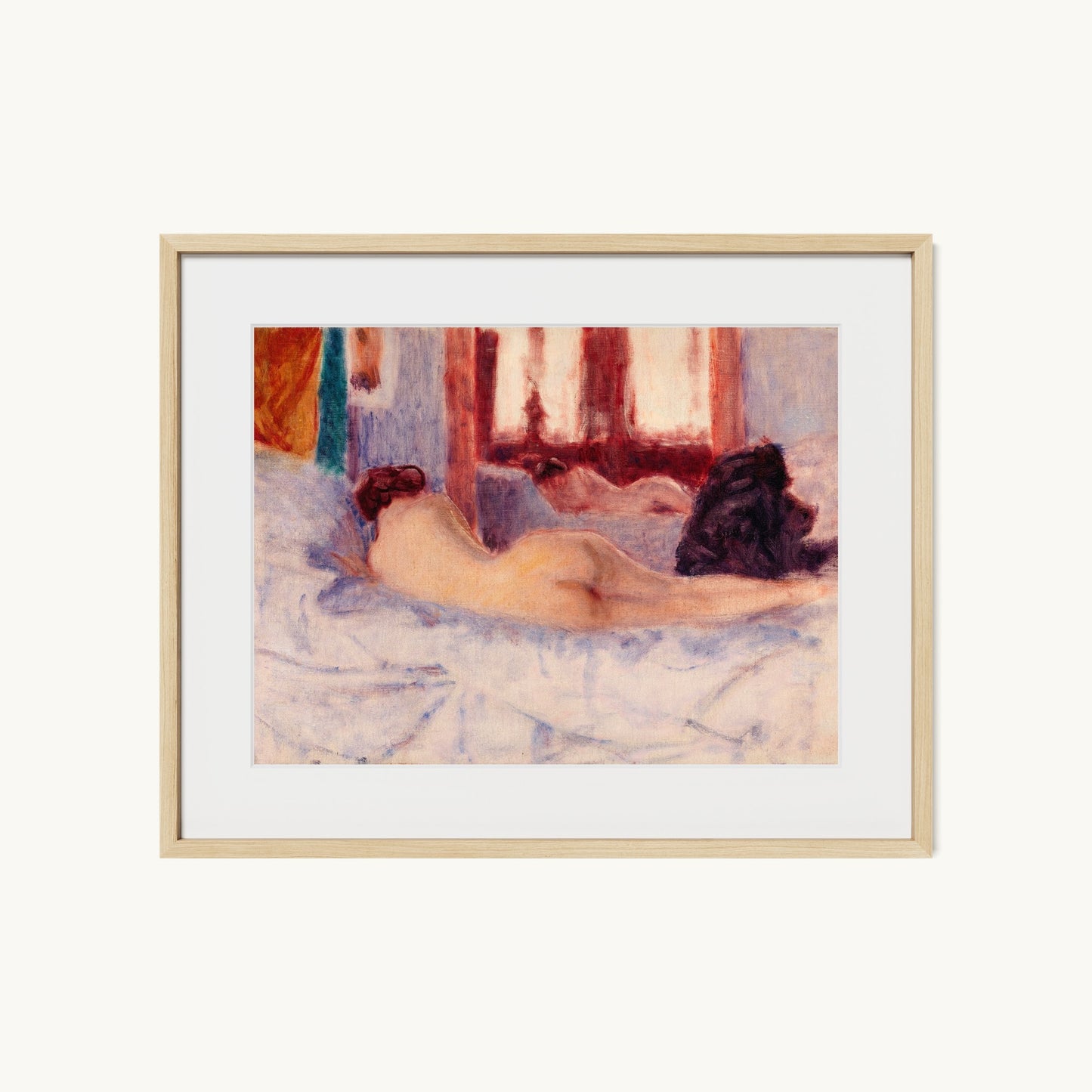 A Reclining Nude before a Mirror
