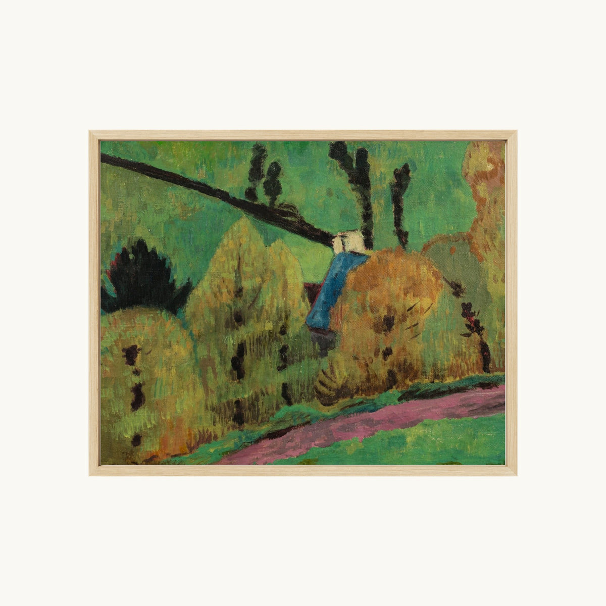 Chemin rose à Châteauneuf-du-Faou