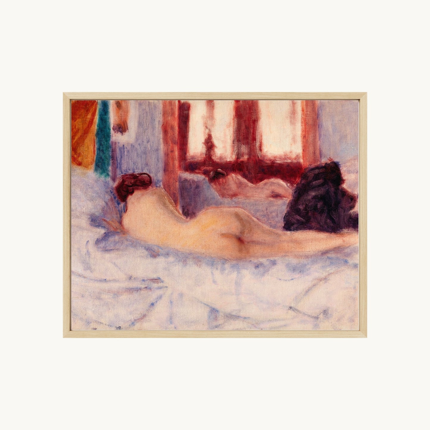 A Reclining Nude before a Mirror