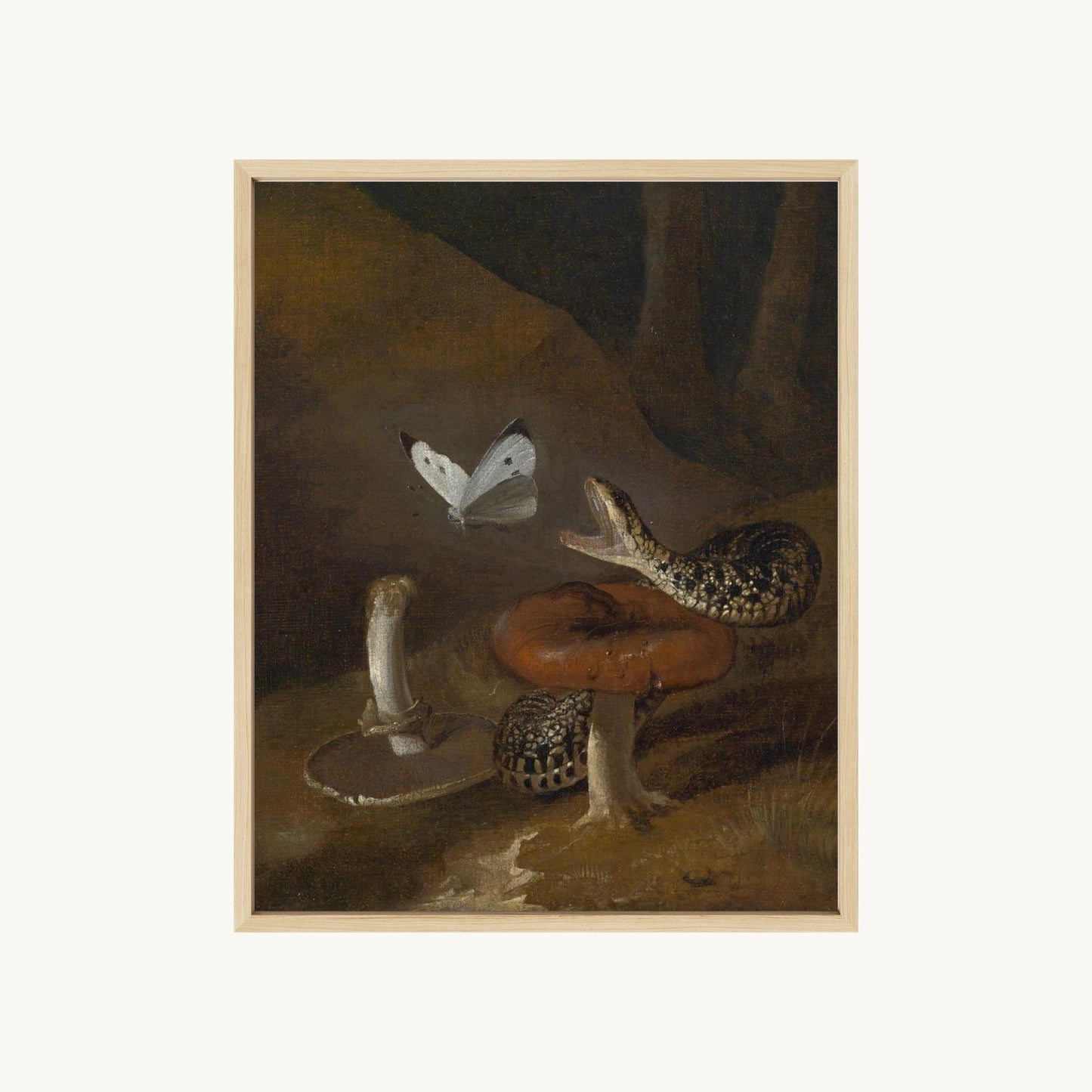 A Sous-bois Still Life with a Snake