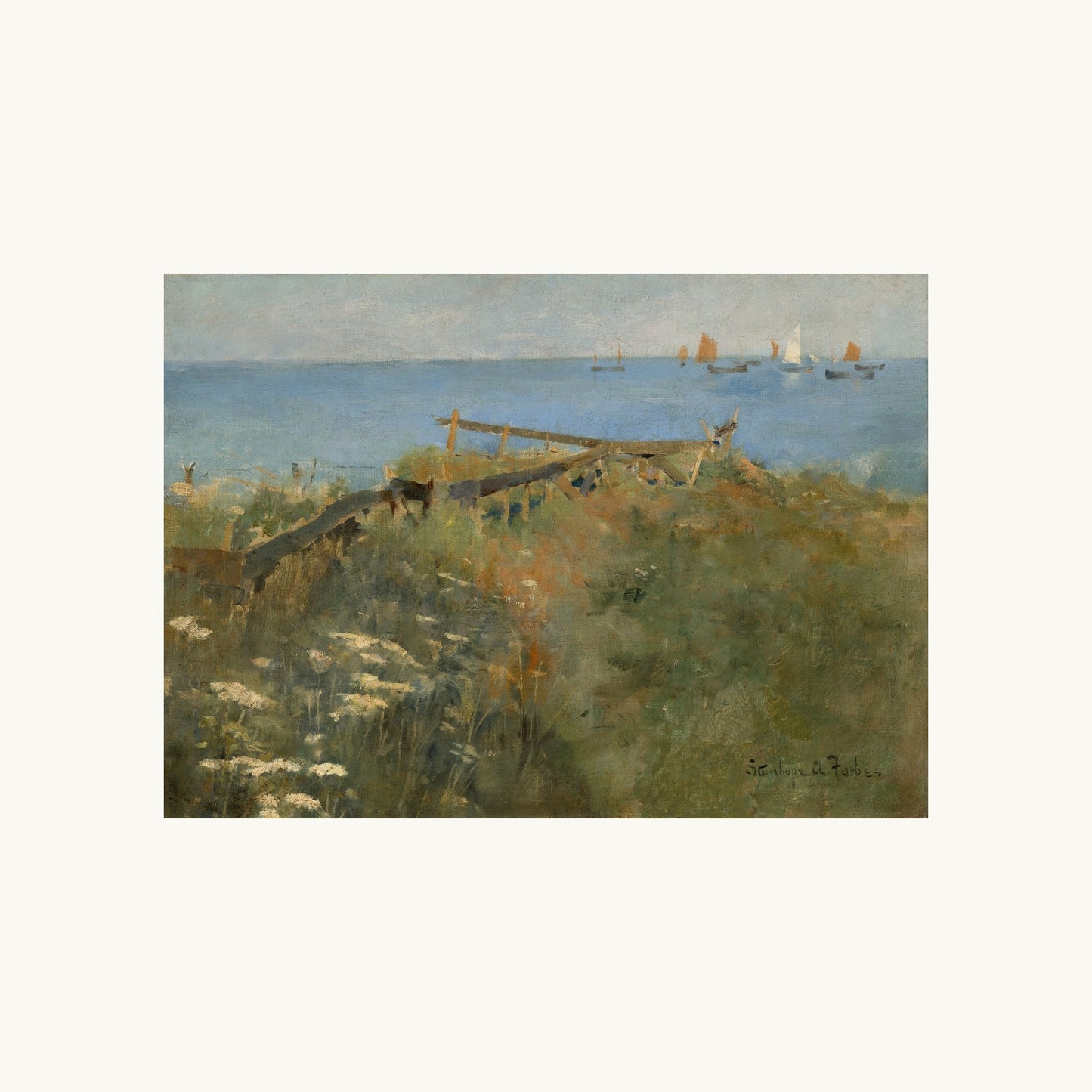 Coastal Scene with Fishing Boats
