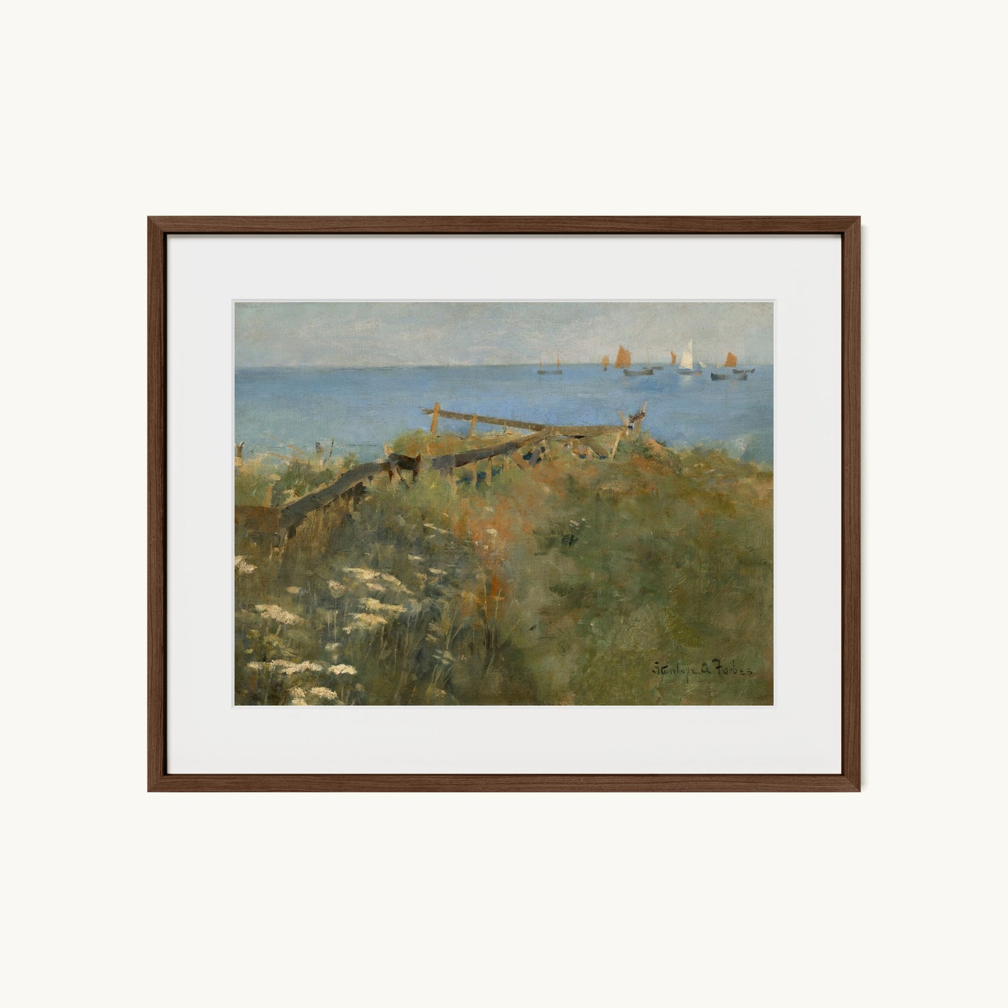 Coastal Scene with Fishing Boats