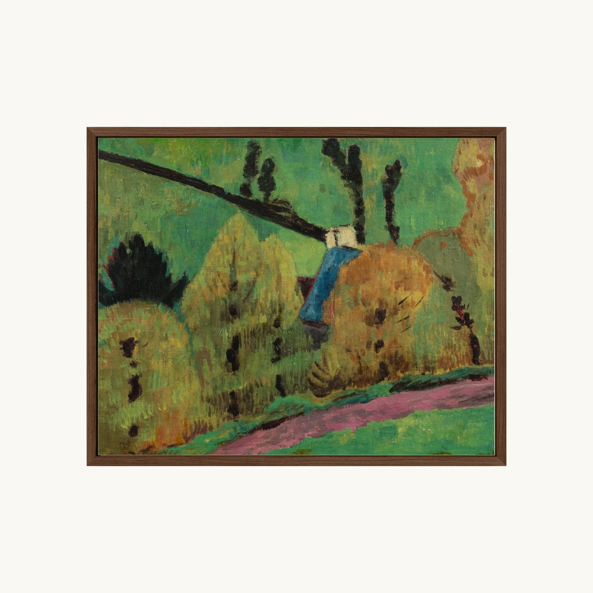 Chemin rose à Châteauneuf-du-Faou