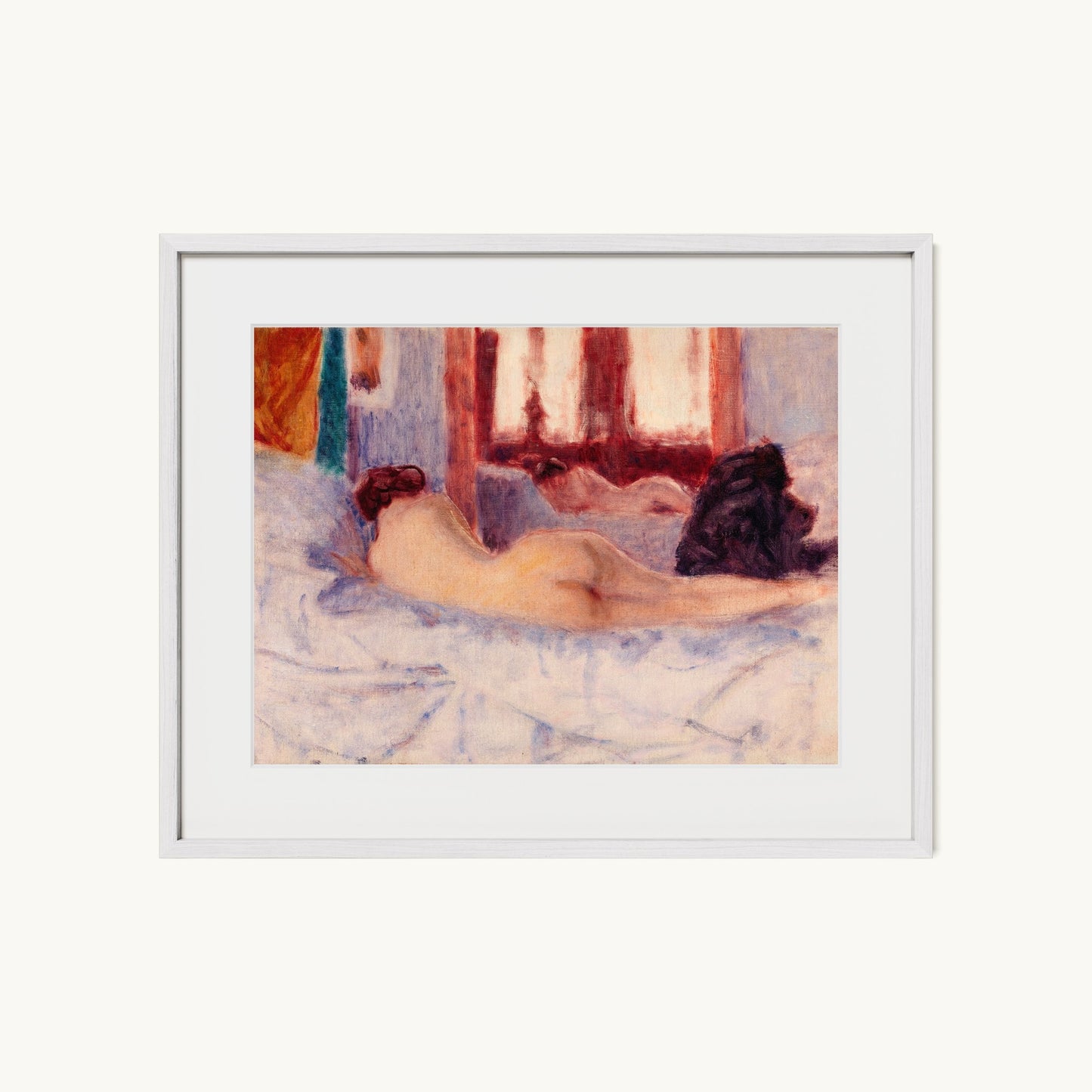 A Reclining Nude before a Mirror