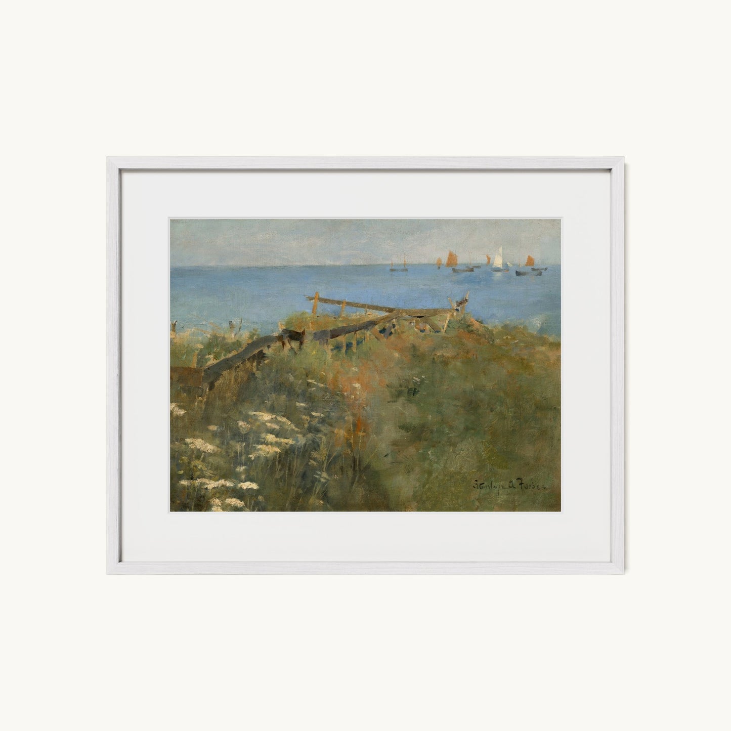 Coastal Scene with Fishing Boats
