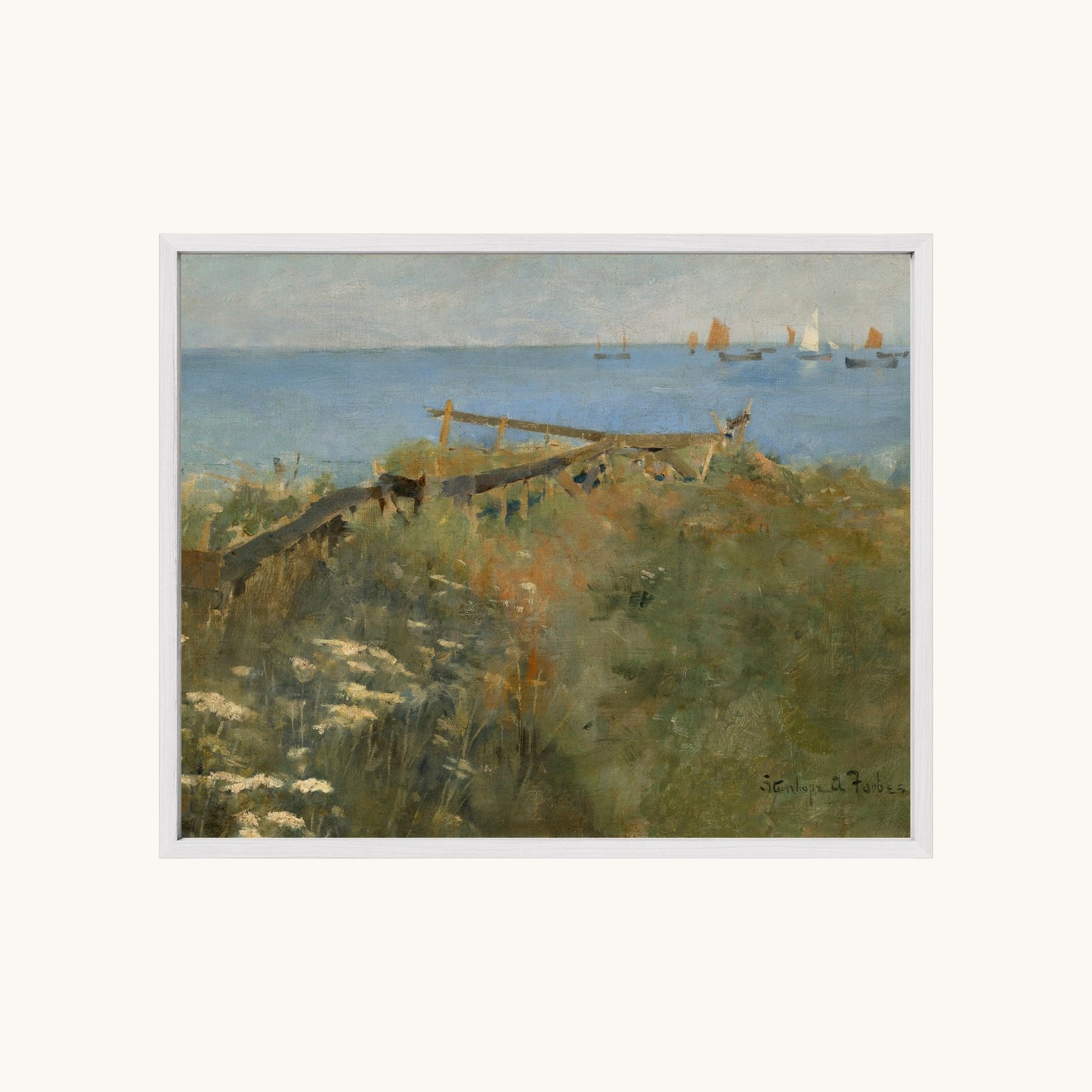 Coastal Scene with Fishing Boats
