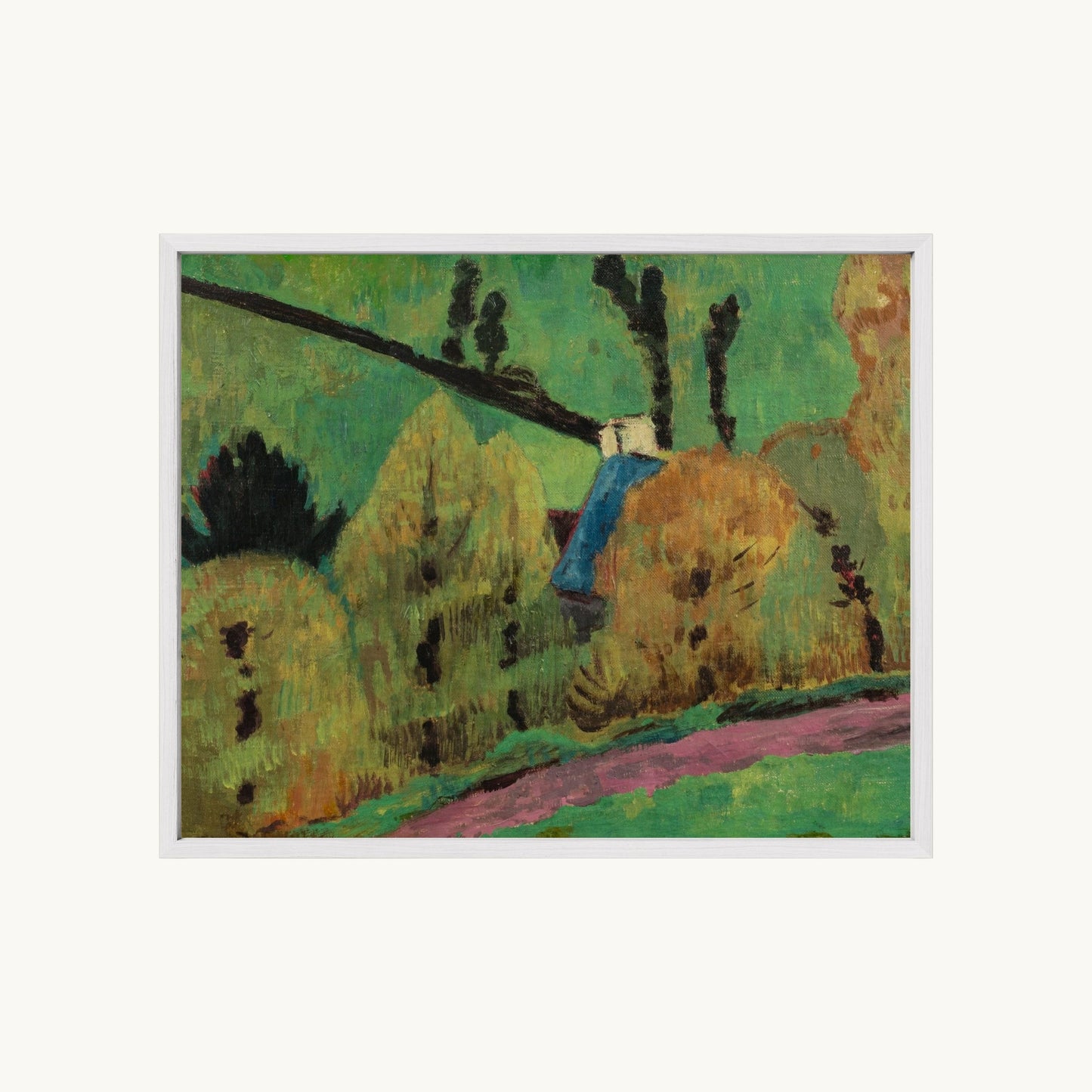 Chemin rose à Châteauneuf-du-Faou