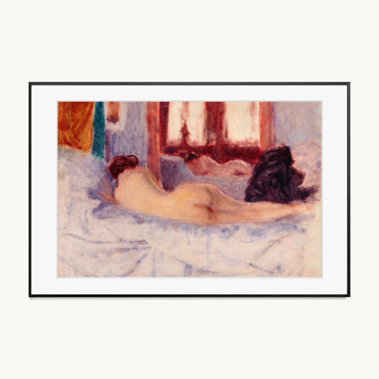 A Reclining Nude before a Mirror