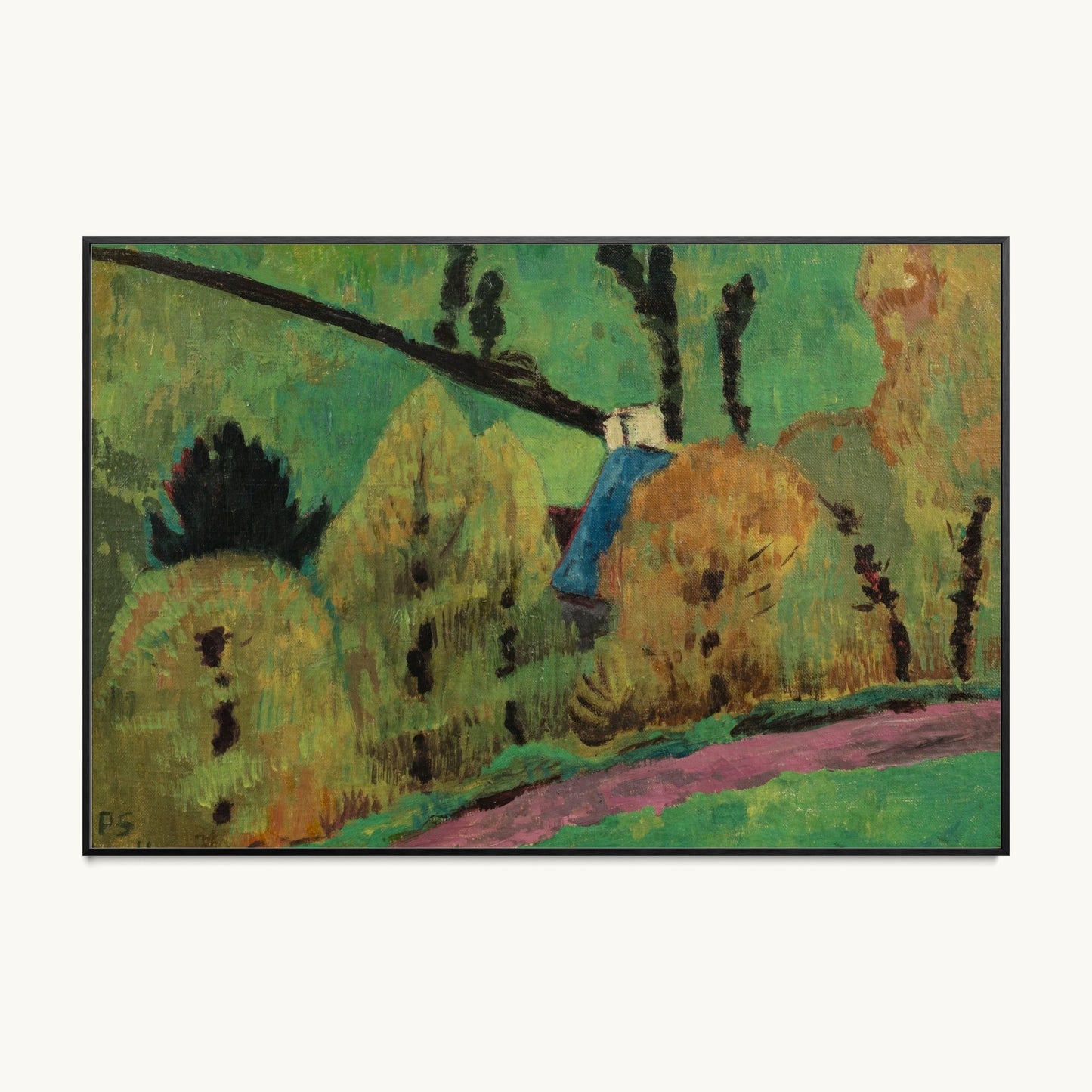 Chemin rose à Châteauneuf-du-Faou
