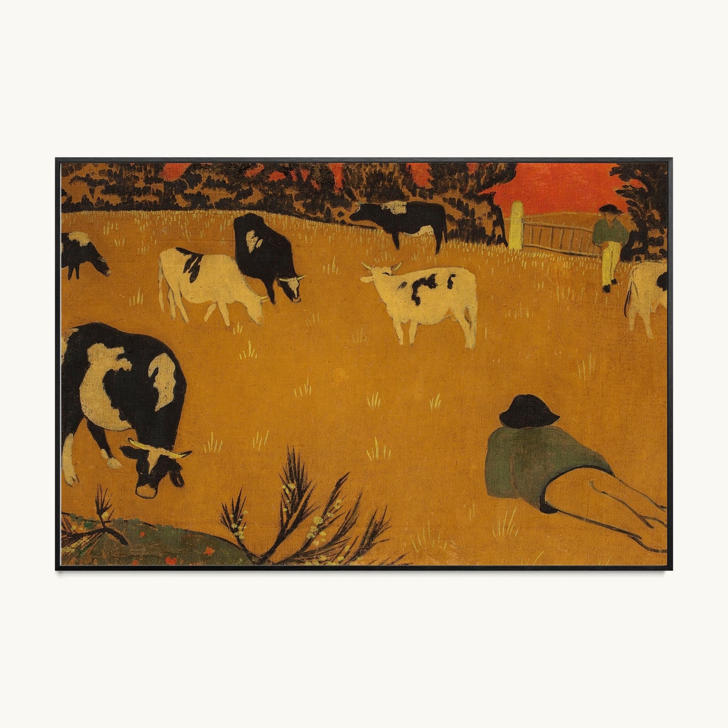 Breton Panel with Cows