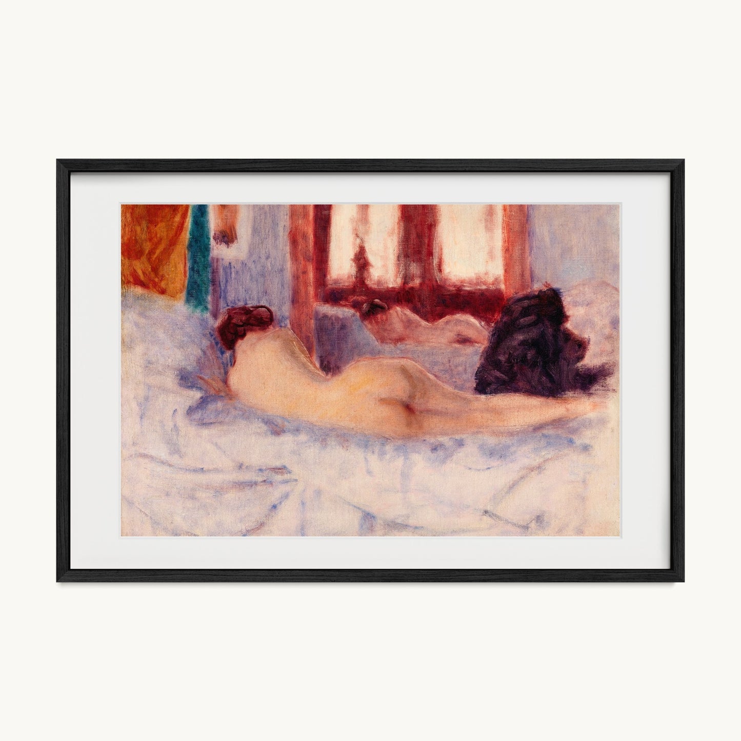 A Reclining Nude before a Mirror