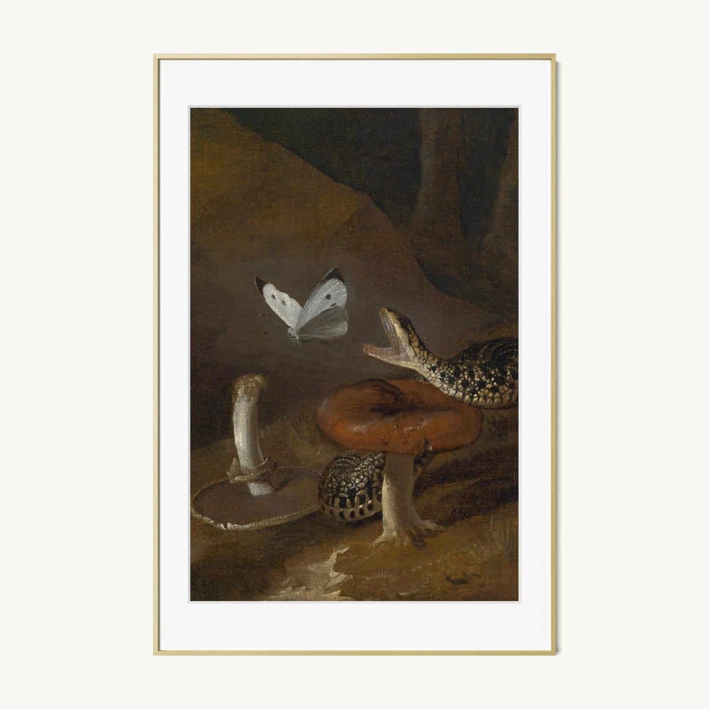 A Sous-bois Still Life with a Snake
