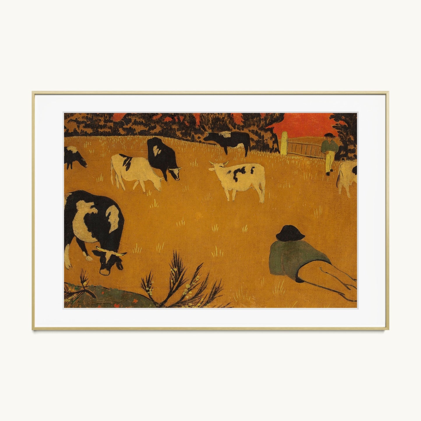 Breton Panel with Cows