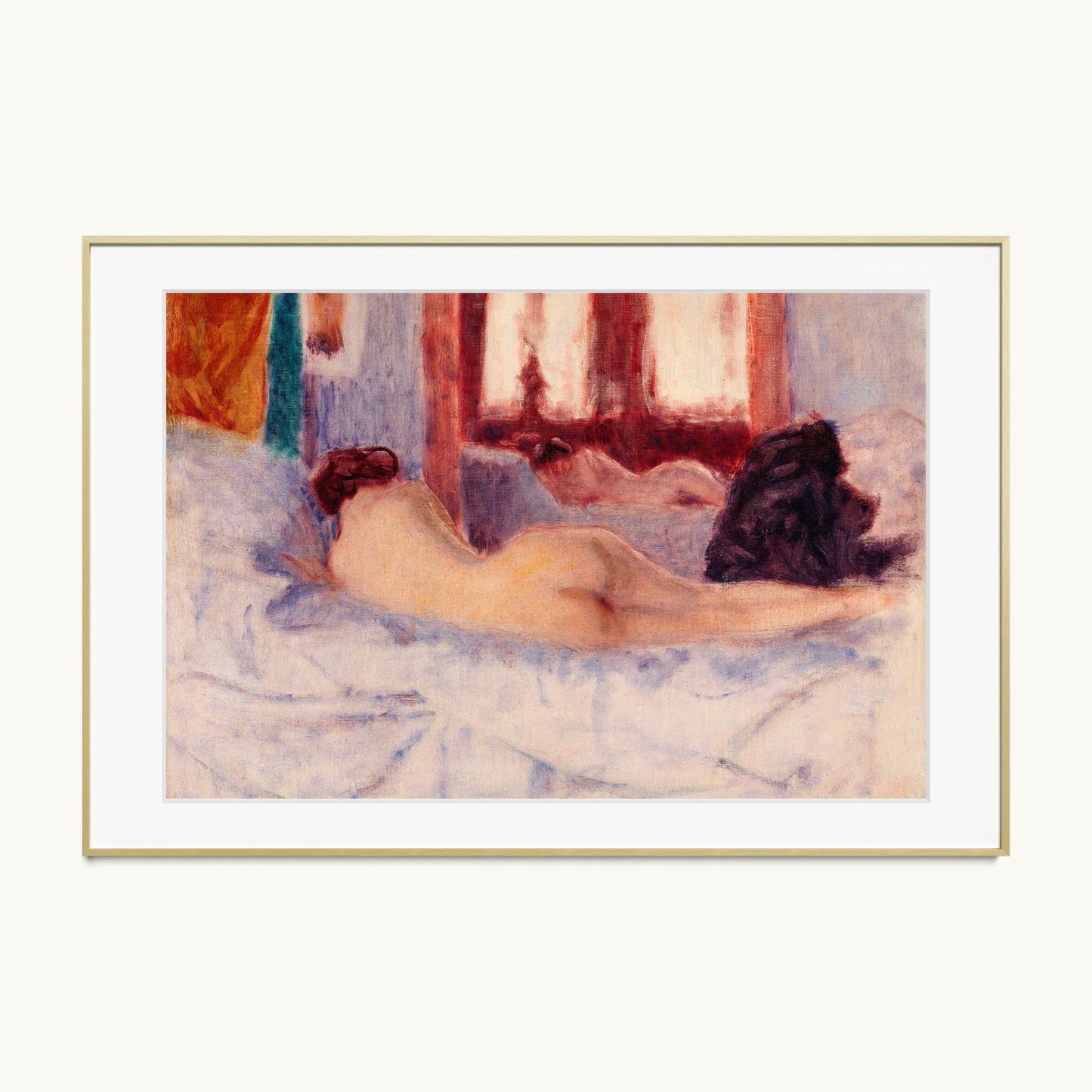 A Reclining Nude before a Mirror