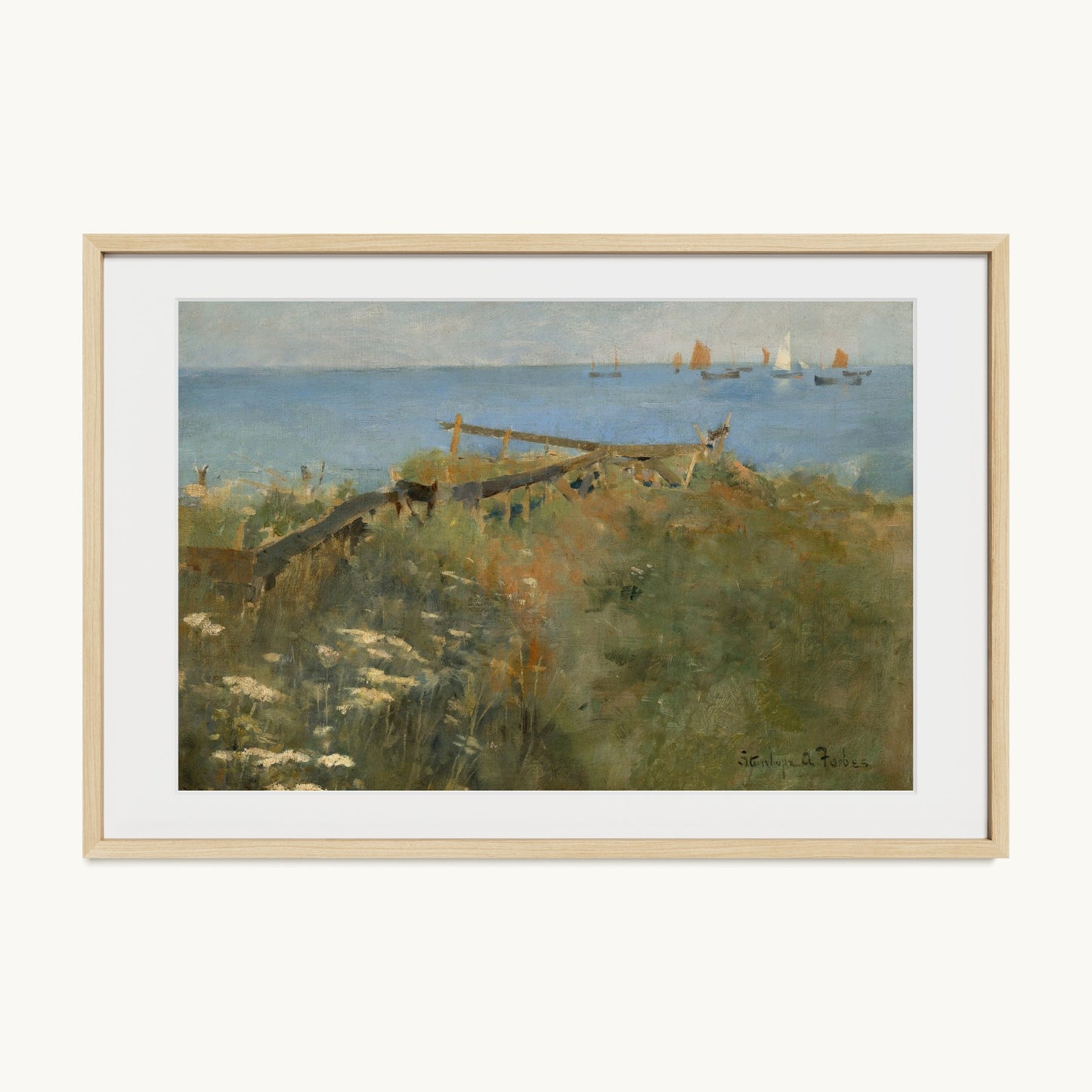 Coastal Scene with Fishing Boats