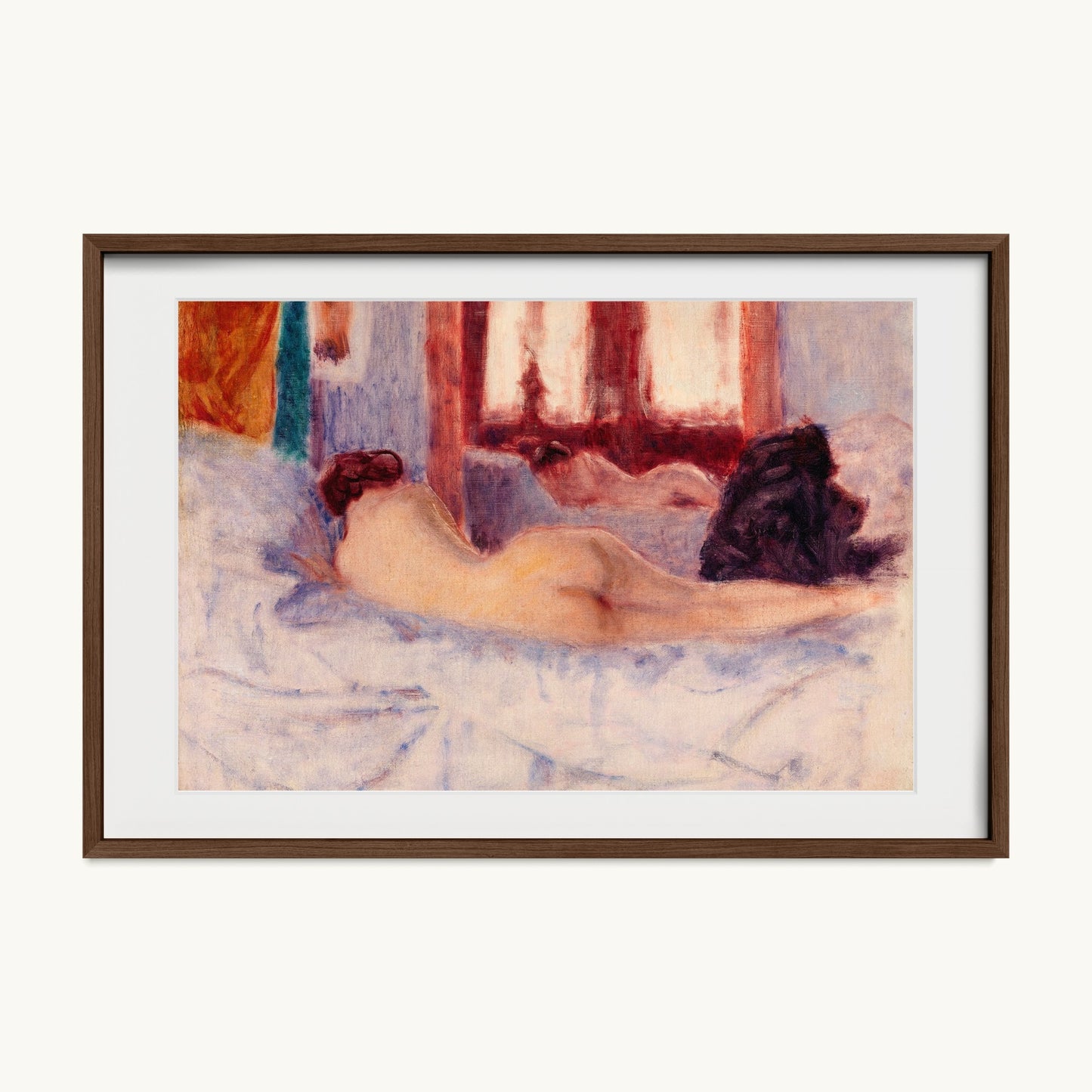 A Reclining Nude before a Mirror