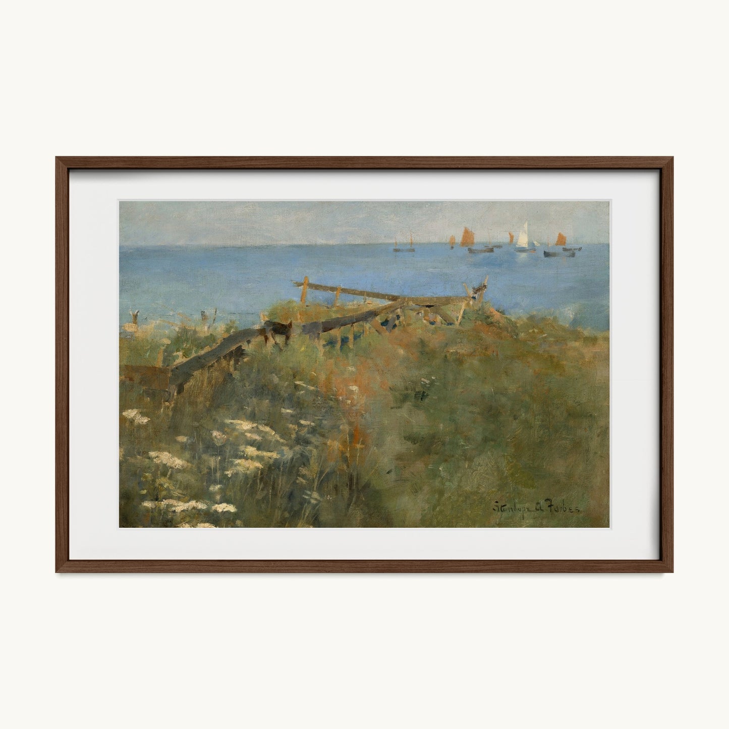 Coastal Scene with Fishing Boats