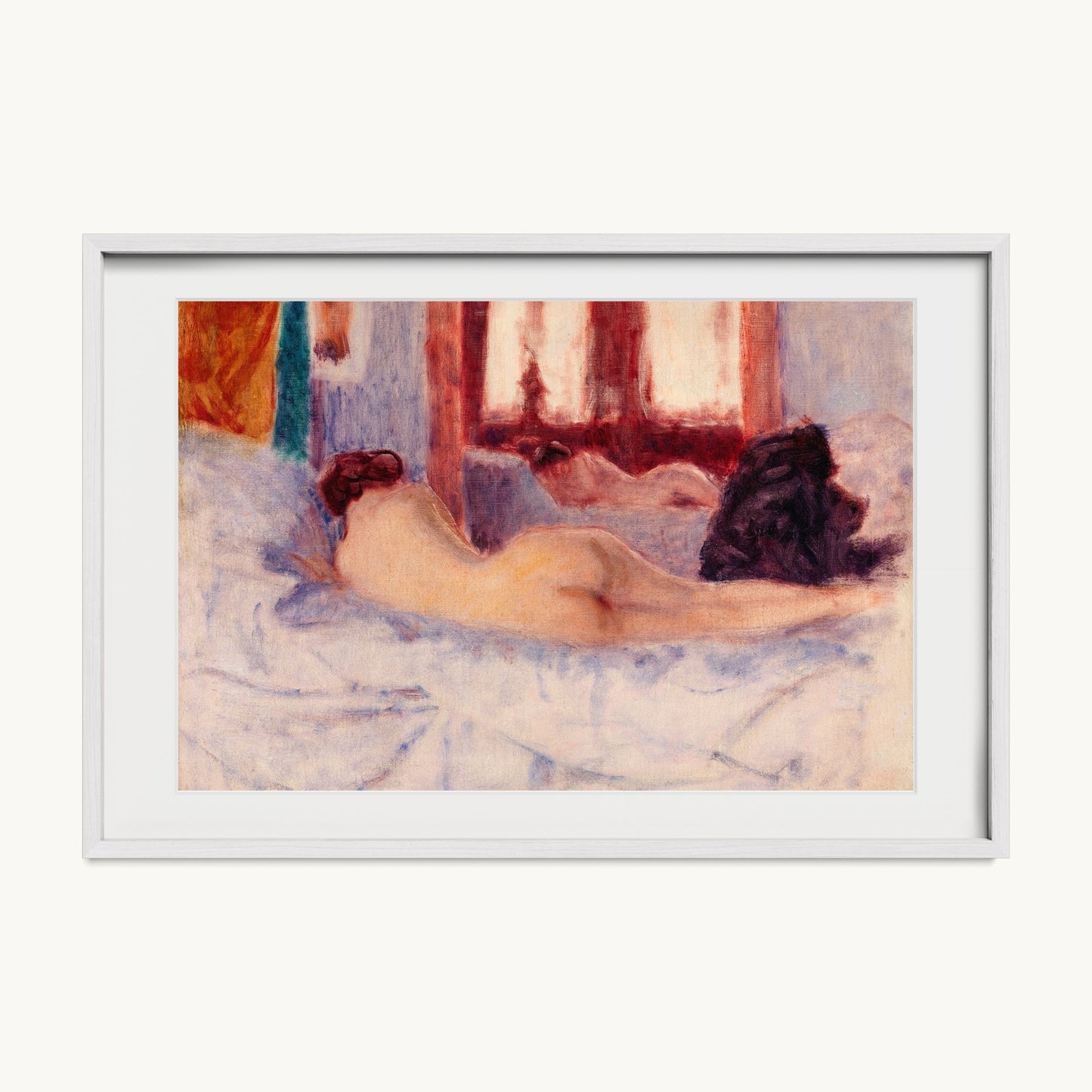 A Reclining Nude before a Mirror