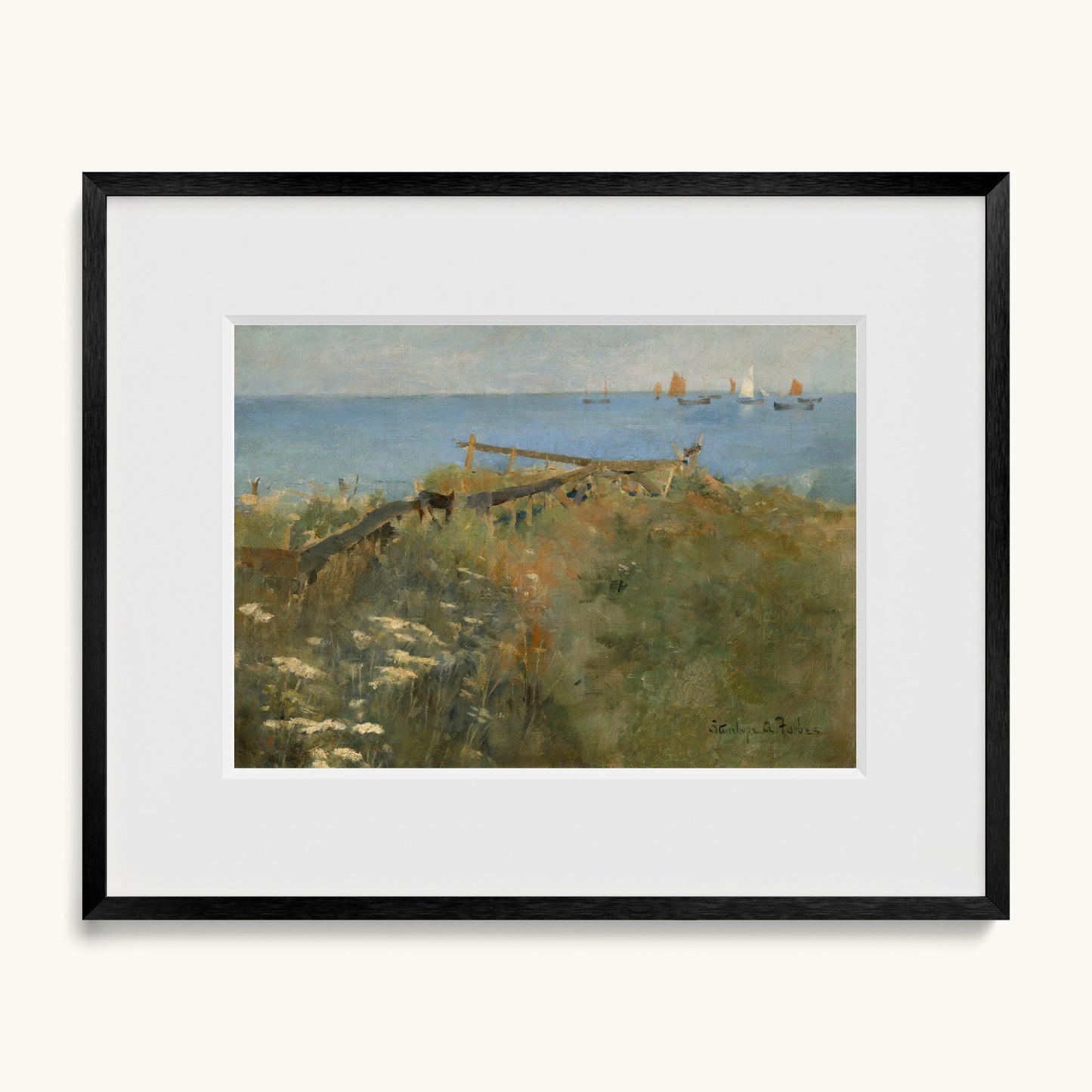 Coastal Scene with Fishing Boats